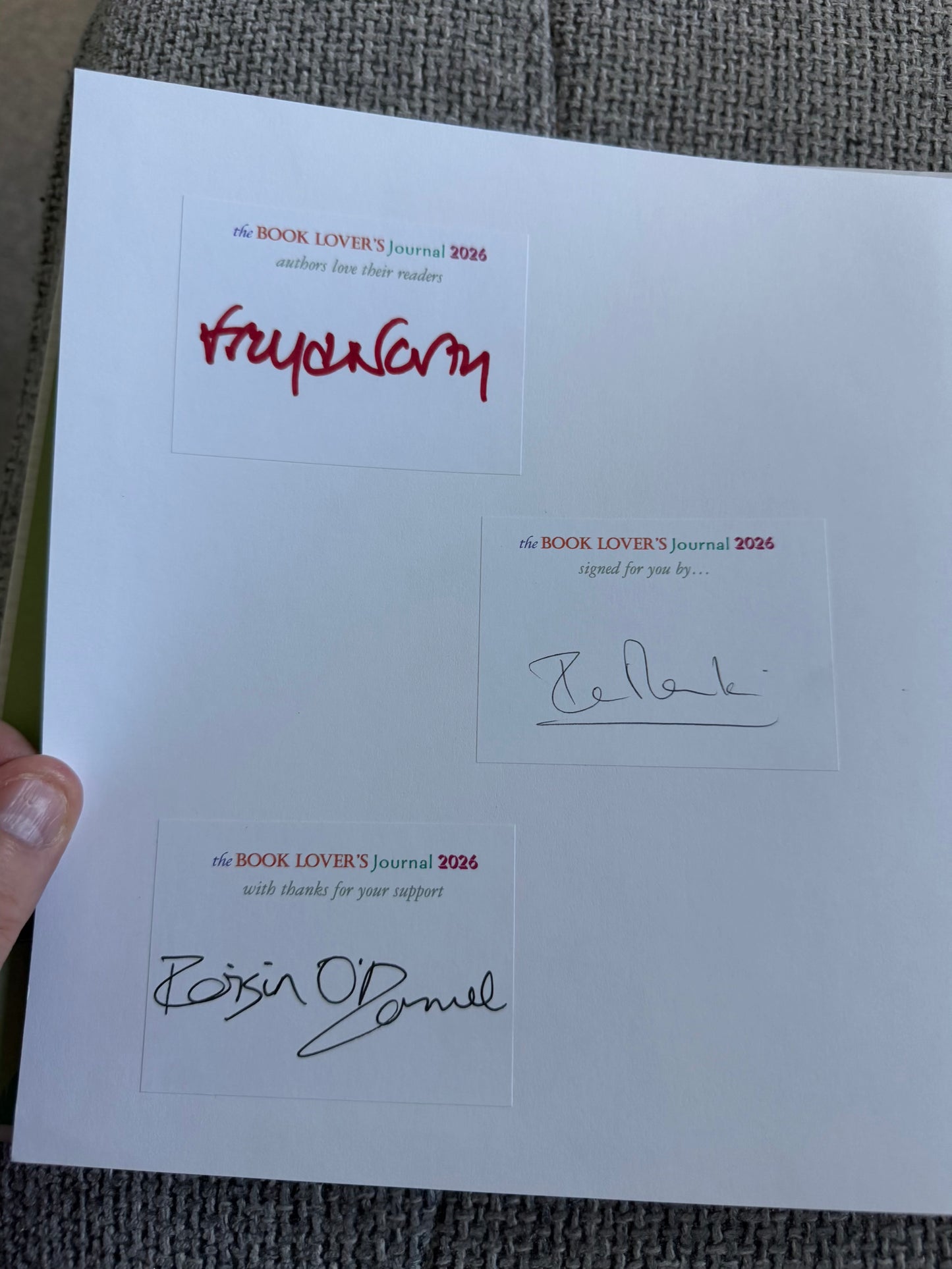 2026*SIGNED Ian Rankin, Freya North & Roisin O’Donnell The Book Lover’s Journal 2026 The Book Trust