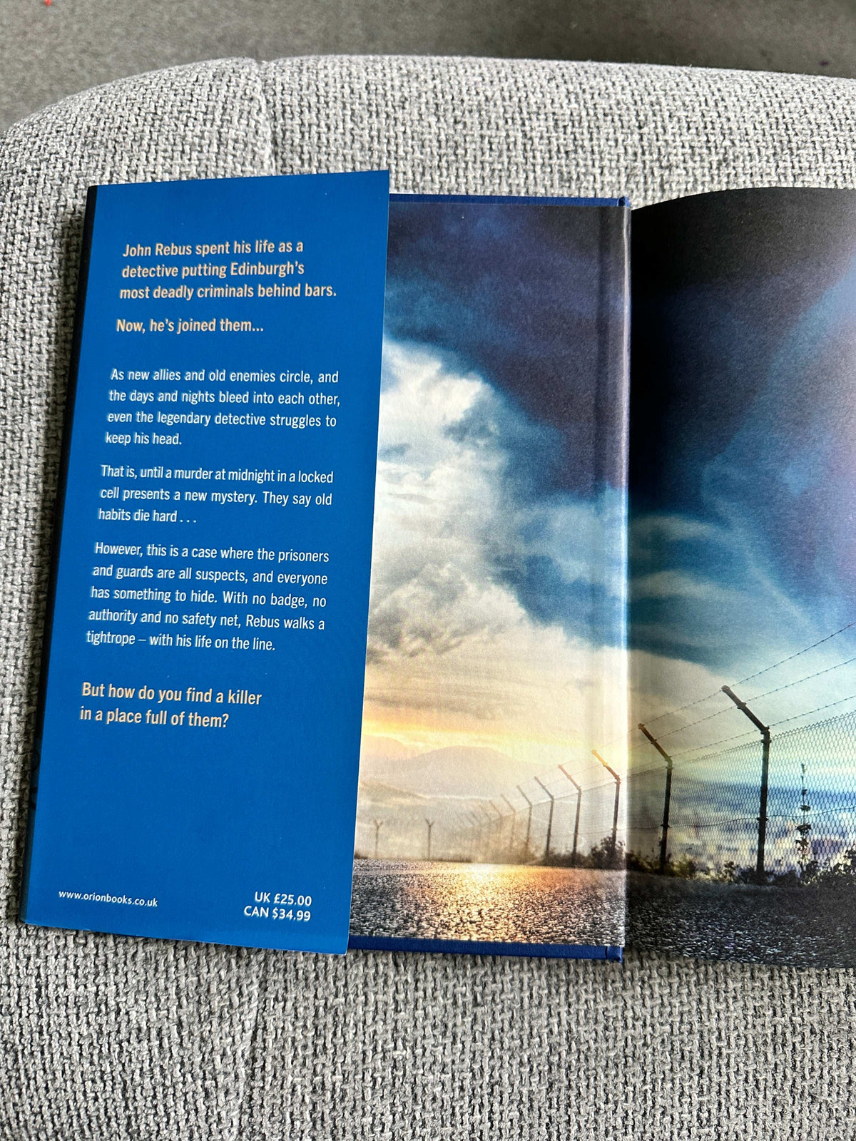 2024*signed 1st* Midnight & Blue - Ian Rankin (Orion)+Bonus H.M.P. Edinburgh Inmate Arrival Booklet