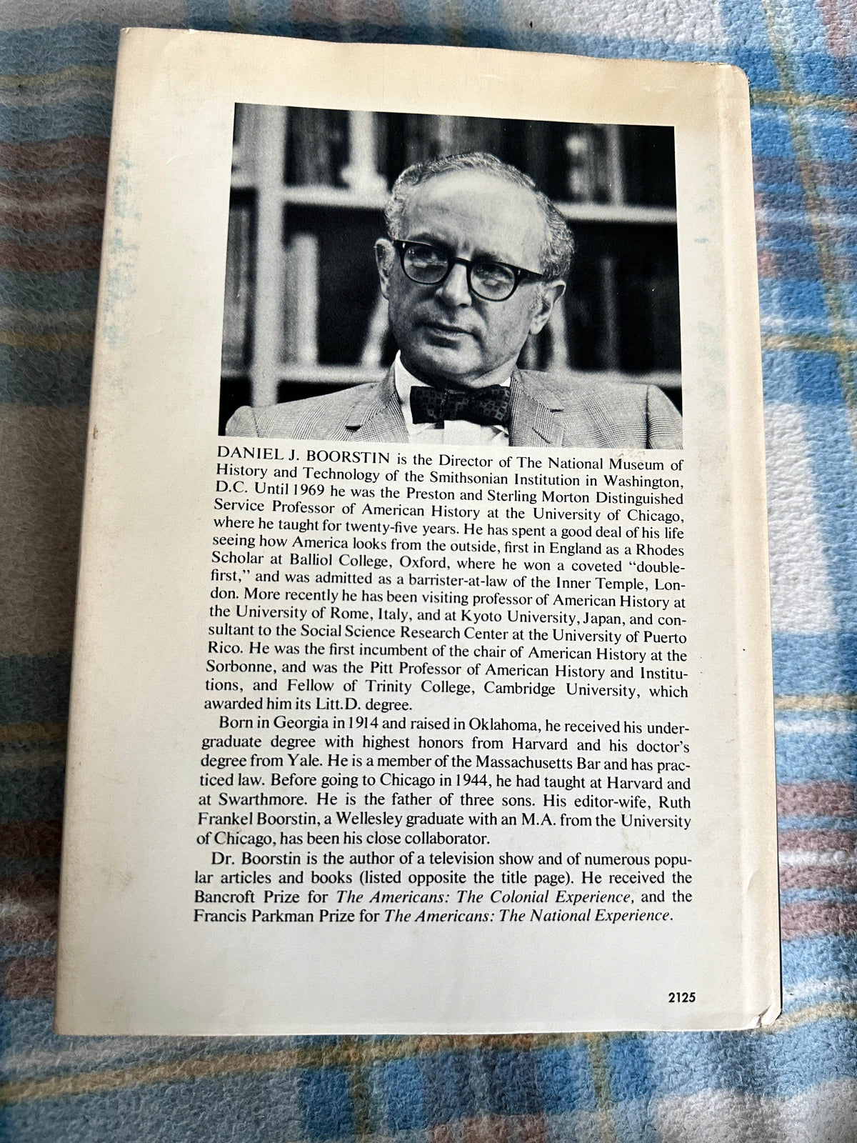 1973*1st* The Americans: The Democratic Experience- Daniel J. Boorstin(Random House New York) - Honeyburn Books (UK)