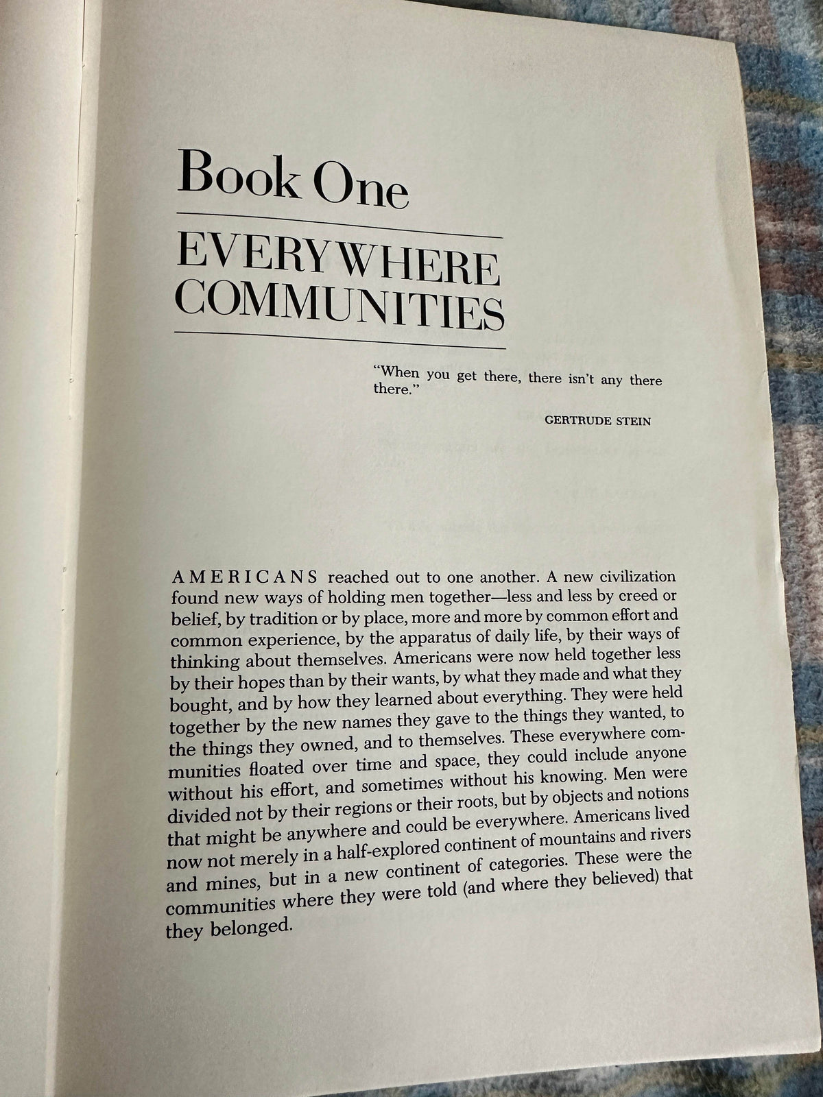1973*1st* The Americans: The Democratic Experience- Daniel J. Boorstin(Random House New York) - Honeyburn Books (UK)