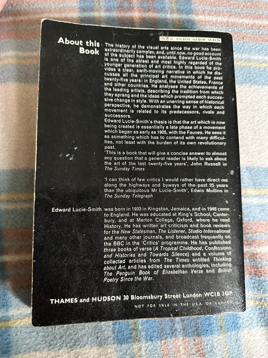 1969*1st* Movements In Art Since 1945 - Edward Lucie - Smith(Thames & Hudson) - Honeyburn Books (UK)