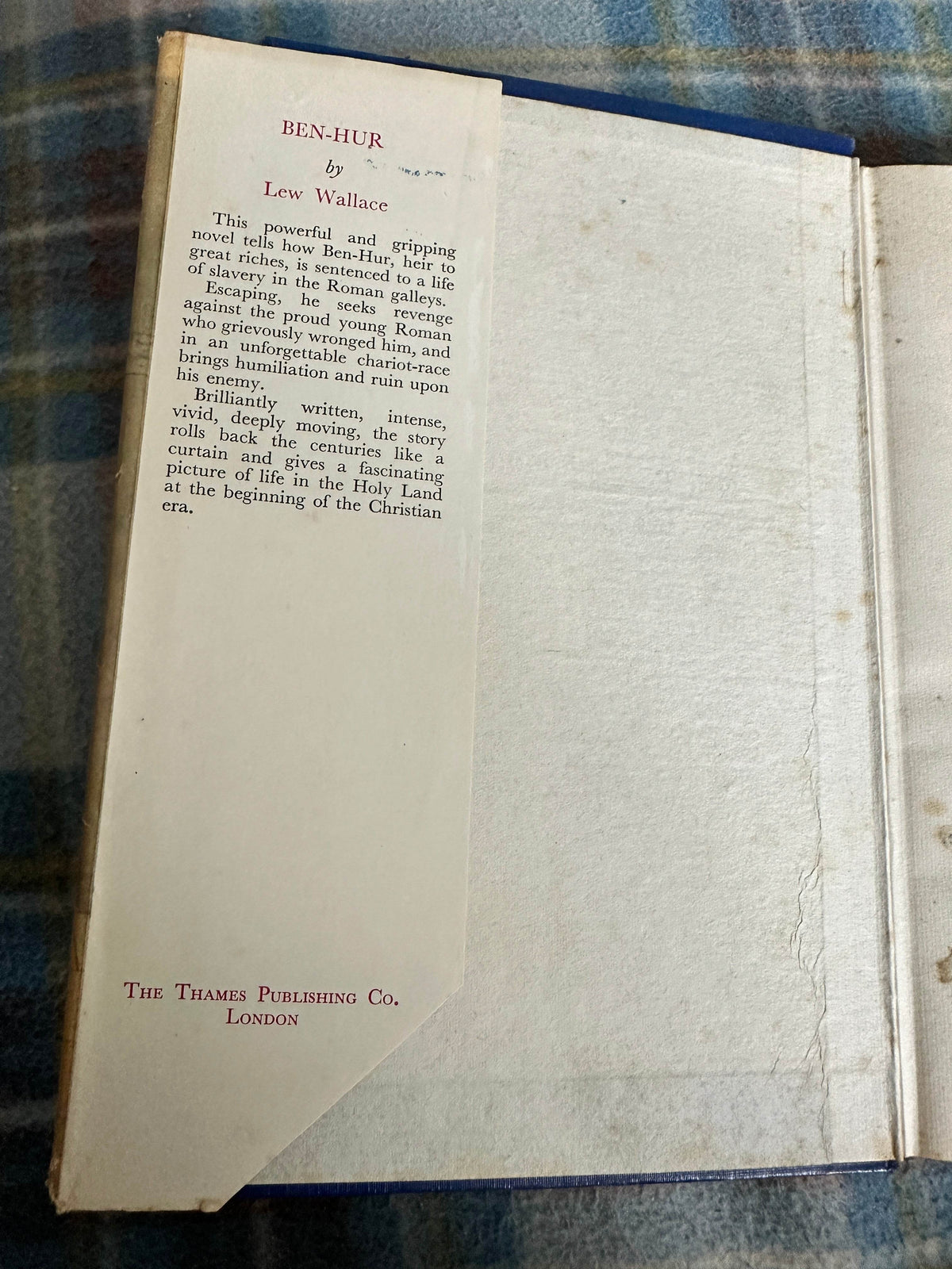 1955 Ben Hur - Lew Wallace(Regent Publishing) - Honeyburn Books (UK)