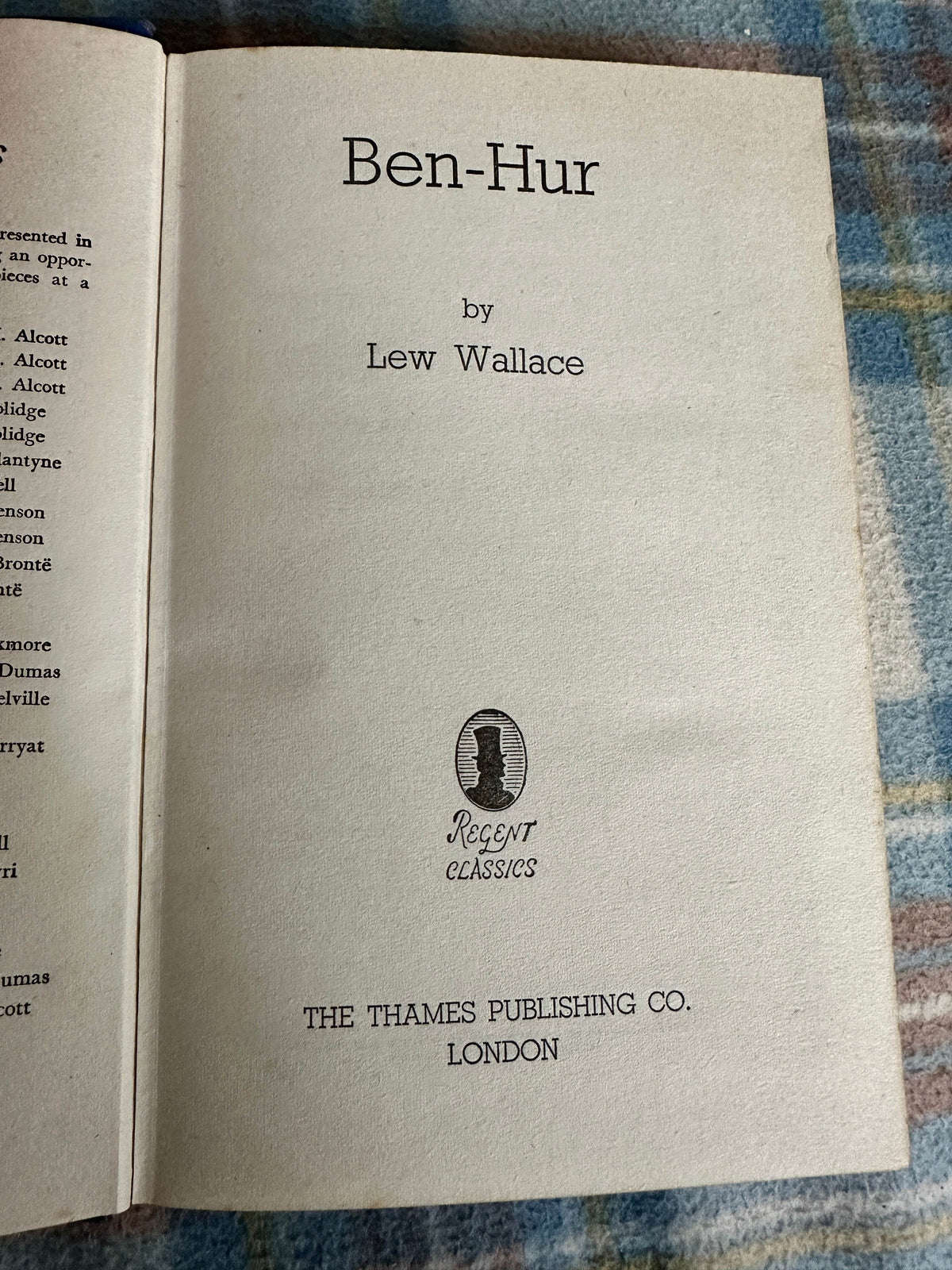 1955 Ben Hur - Lew Wallace(Regent Publishing) - Honeyburn Books (UK)