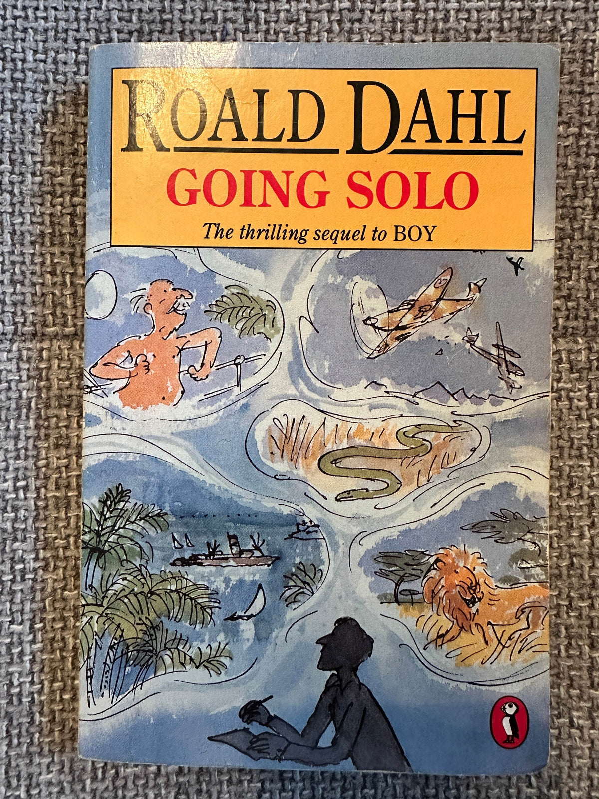 1986 Going Solo - Roald Dahl (Puffin Books) - Honeyburn Books (UK)