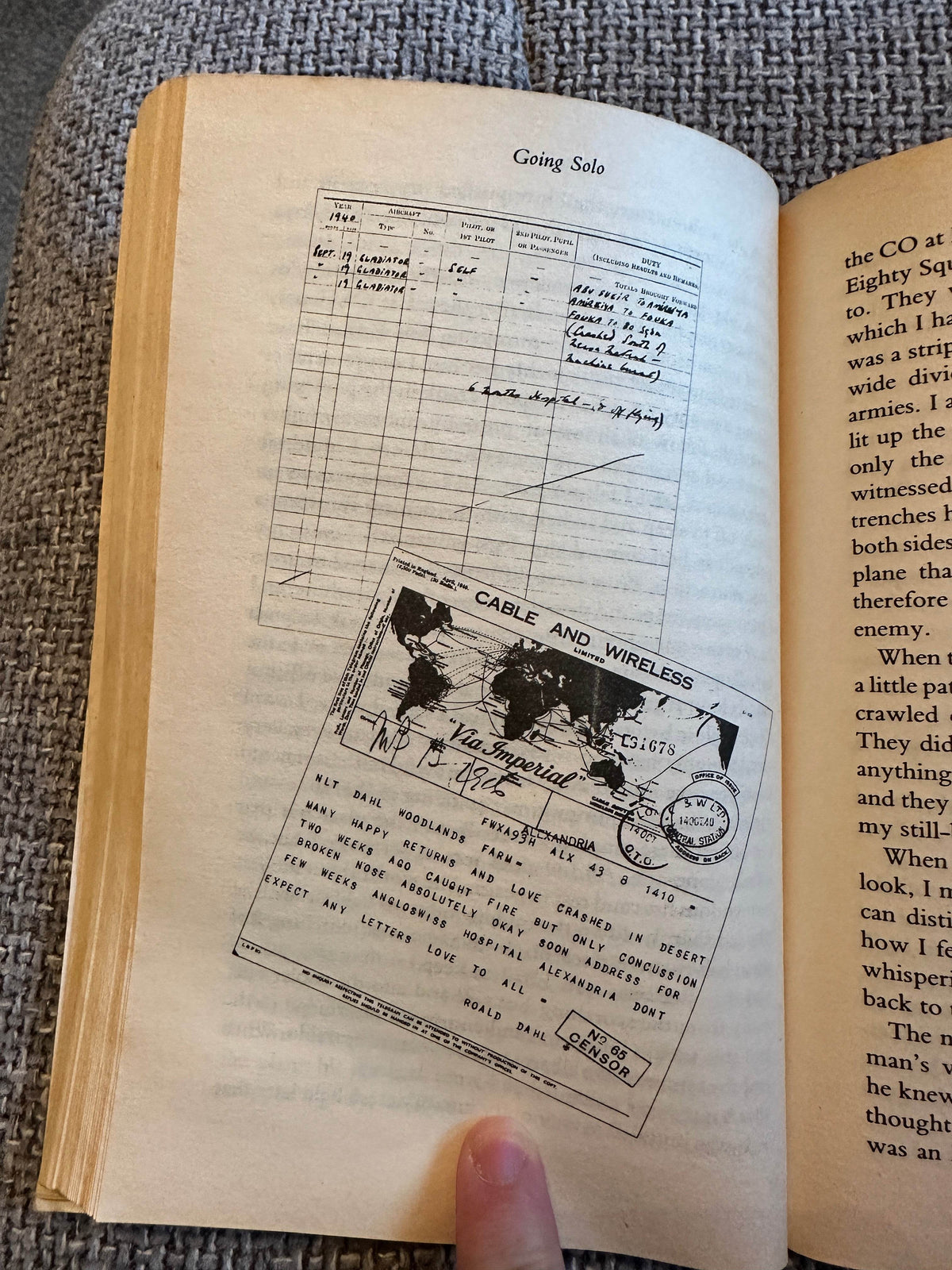 1986 Going Solo - Roald Dahl (Puffin Books) - Honeyburn Books (UK)