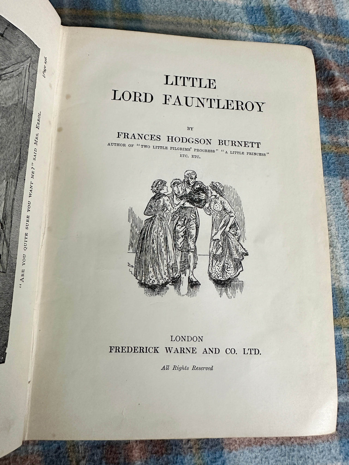 1920 Little Lord Fauntleroy - Frances Hodgson Burnett(Reginald B. Birch drawings) Frederick Warne & Co Ltd - Honeyburn Books (UK)