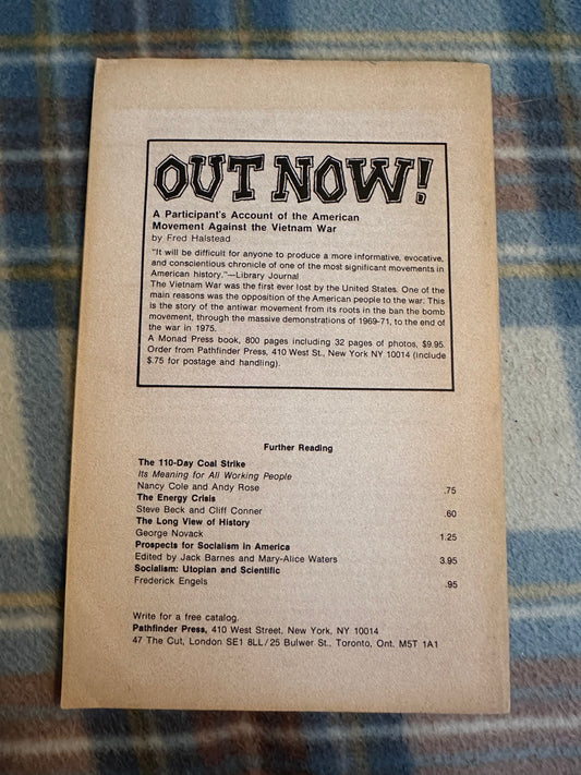 1979*1st* What Working People Should Know About The Dangers Of Nuclear Power - Fred Halstead(Pathfinder Press New York) - Honeyburn Books (UK)