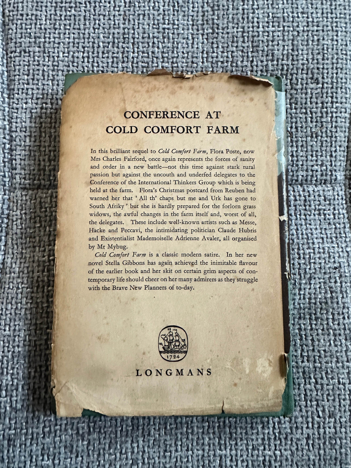 1949*1st* Conference At Cold Comfort Farm - Stella Gibbons(Longmans, Green & Co) - Honeyburn Books (UK)