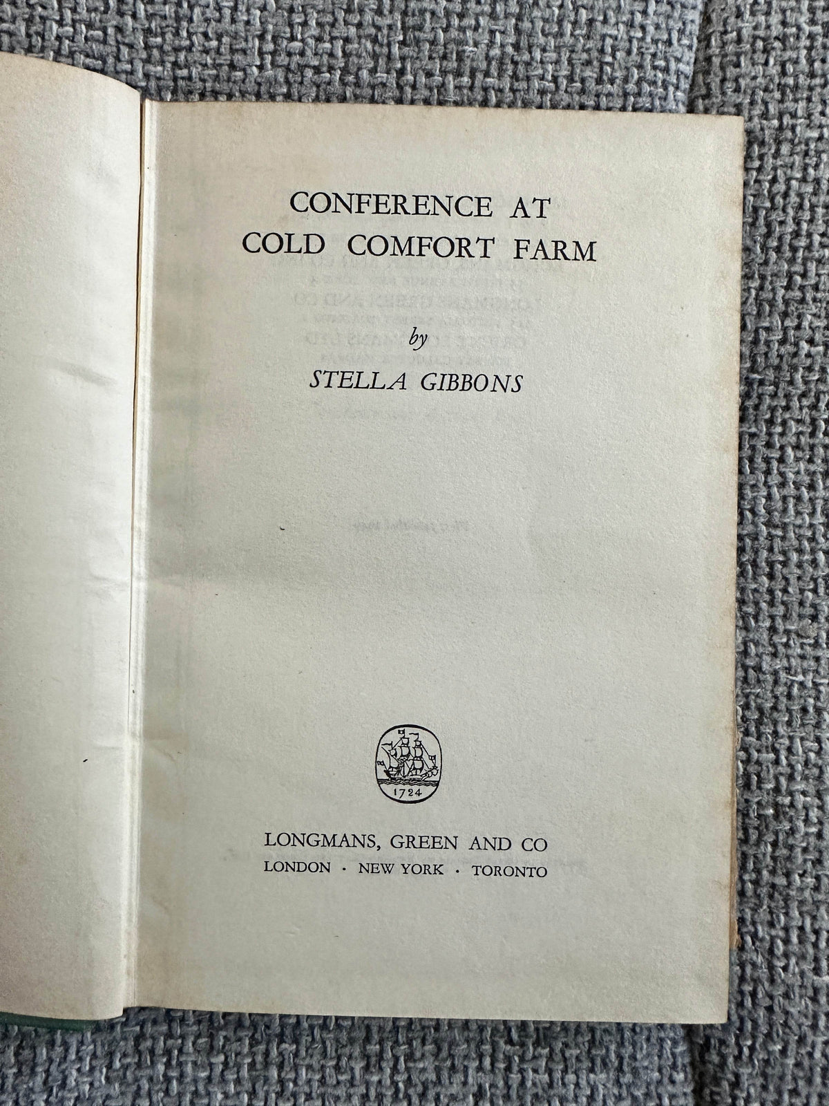 1949*1st* Conference At Cold Comfort Farm - Stella Gibbons(Longmans, Green & Co) - Honeyburn Books (UK)