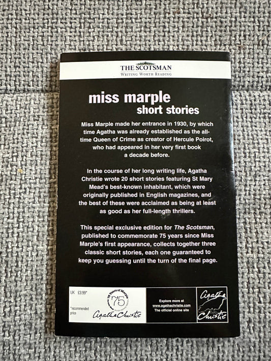 2005 Miss Marple Short Stories - Agatha Christie(Scotsman Exclusive)HarperCollins - Honeyburn Books (UK)