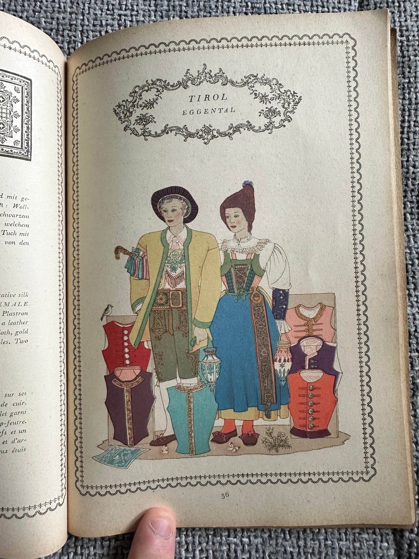 1937*1st* Original Tyrolean Costumes - Baron Georg Franckenstein(Herbert Reichner Publisher - Honeyburn Books (UK)