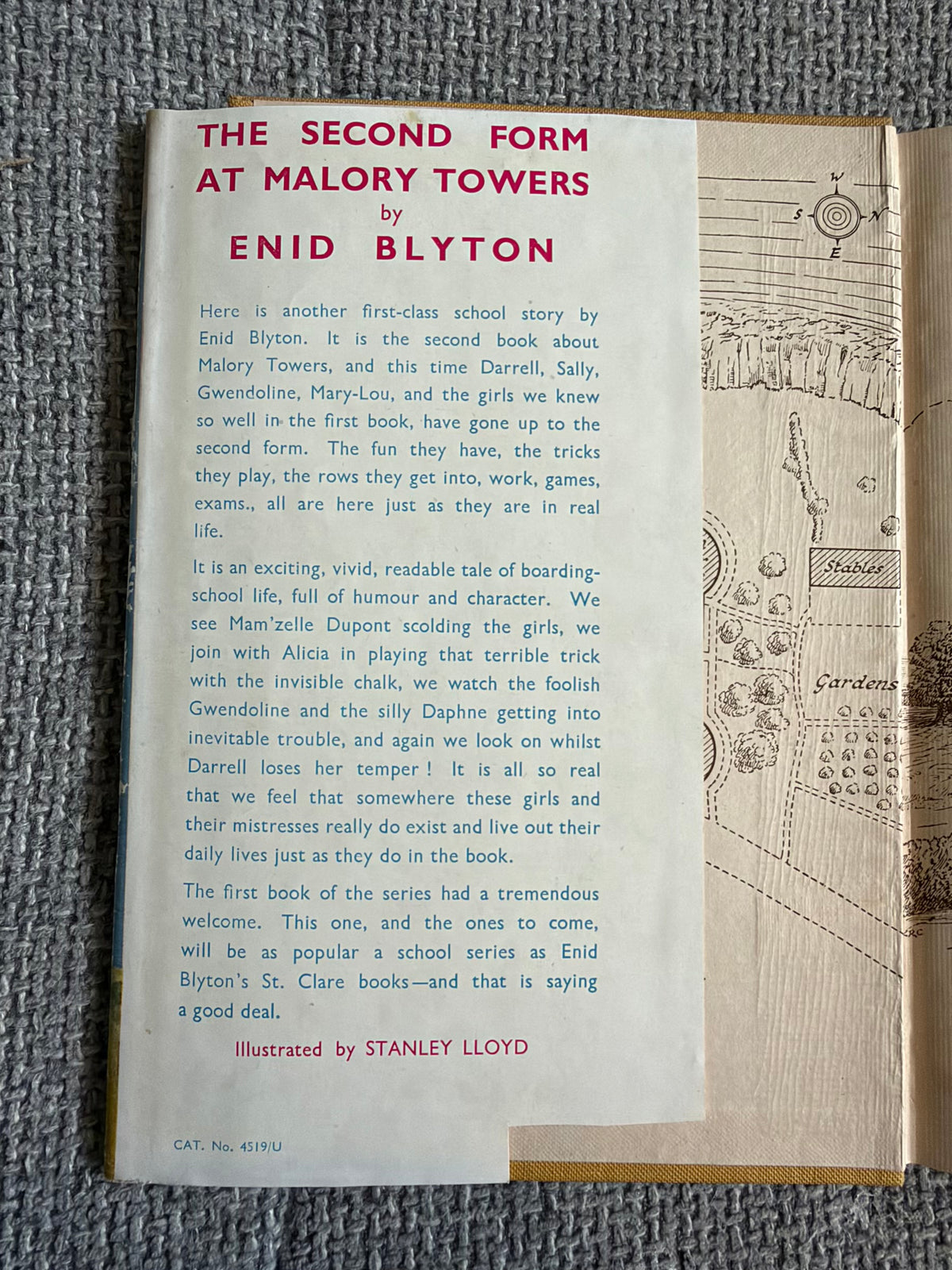 1948 The Second Term At Malory Towers - Enid Blyton (Stanley Lloyd illust) Methuen & Co Ltd