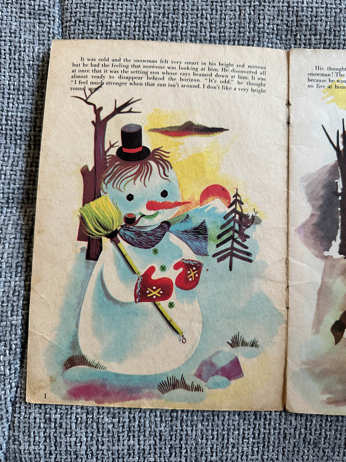 1950’s The Snowman - Concha Matamoros(Picture Story Book)Brown Watson Ltd - Honeyburn Books (UK)