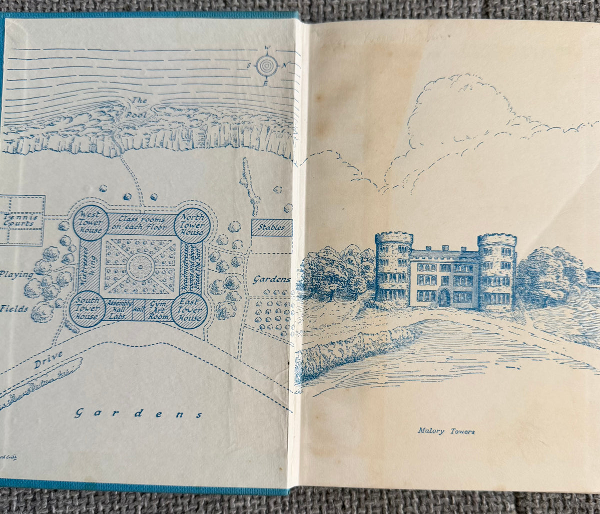 1957 Last Term At Malory Towers - Enid Blyton (Stanley Lloyd illust. Lilian Buchanan cover) Methuen & Co Ltd