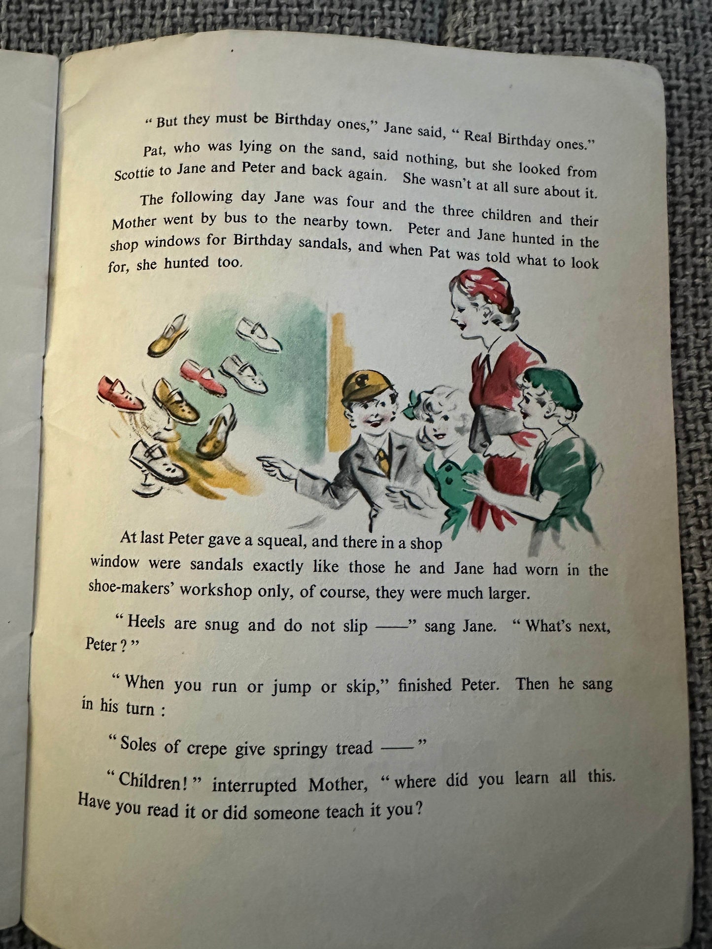 1950’s Peter & Jane’s Birthday Adventure(Manfield Shoes) - Honeyburn Books (UK)