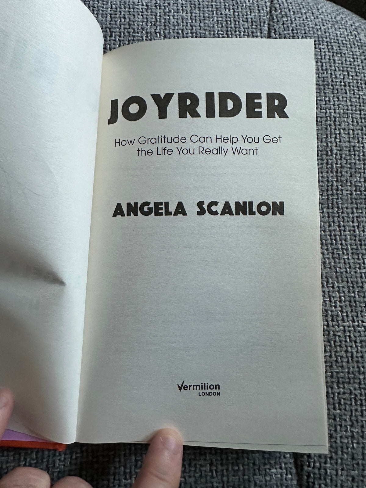 2022*1st Signed* Joyrider - Angela Scanlon(Vermillion Publisher) - Honeyburn Books (UK)