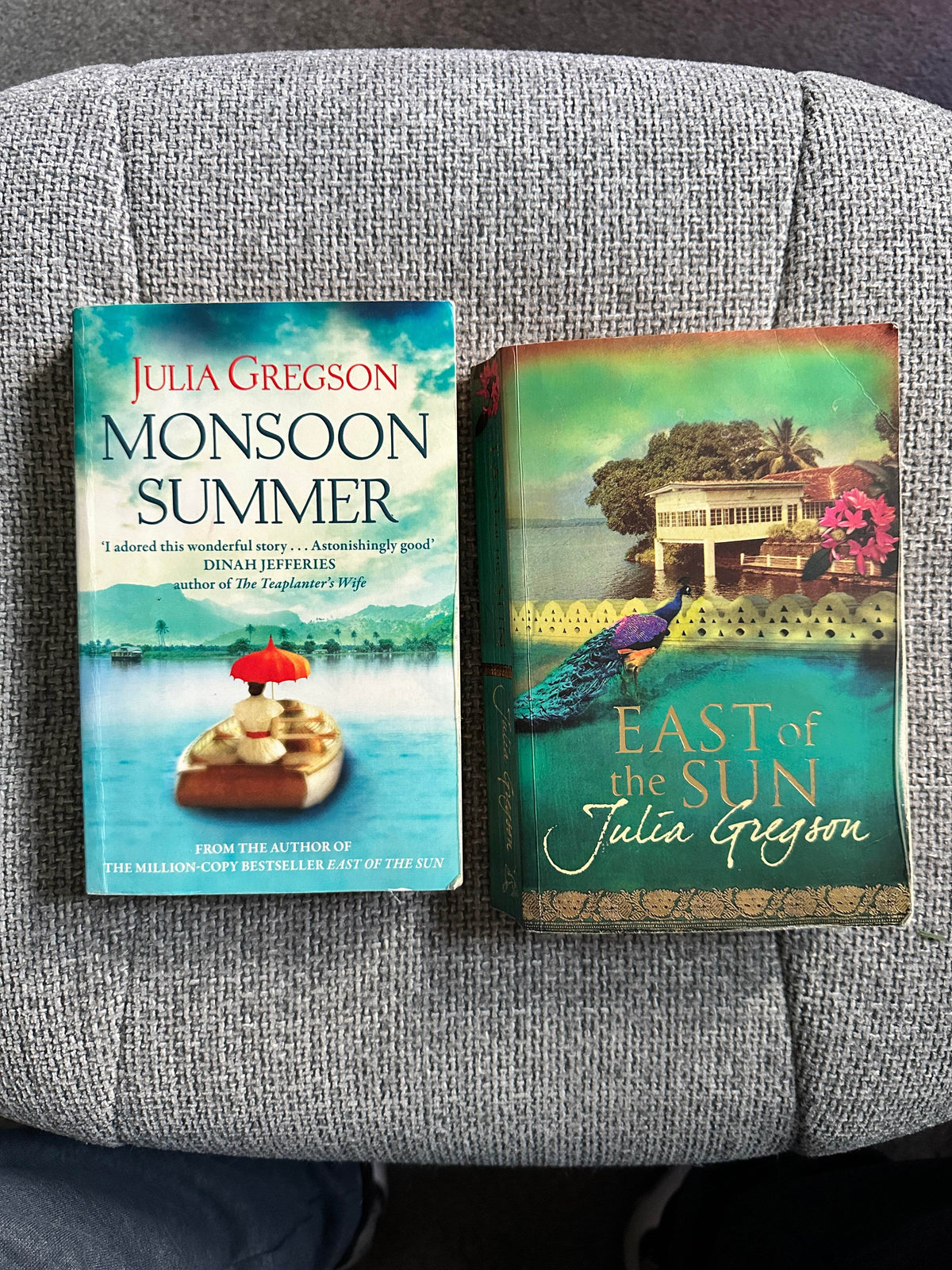 2008/2016 2x East Of The Sun & Monsoon Summer - Julia Gregson(Orion Books) - Honeyburn Books (UK)