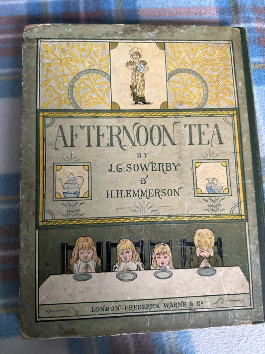 1880*1st* Afternoon Tea - John George Sowerby & illustration by Henry Hetherington Emmerson (Frederick Warne & Co) - Honeyburn Books (UK)