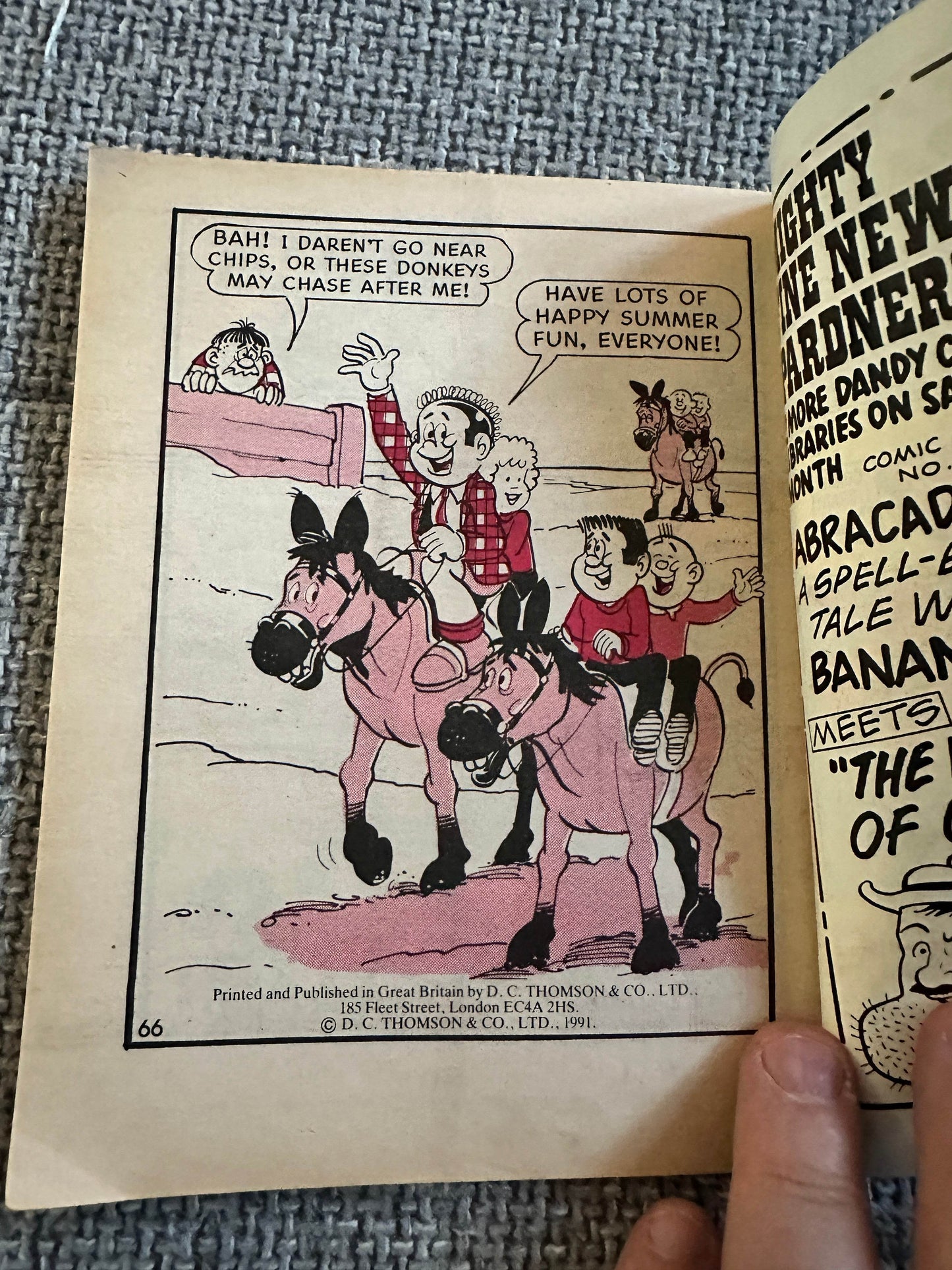 1991 Dandy Comic Library No199(Bully Beef & Chips)D. C. Thomson - Honeyburn Books (UK)