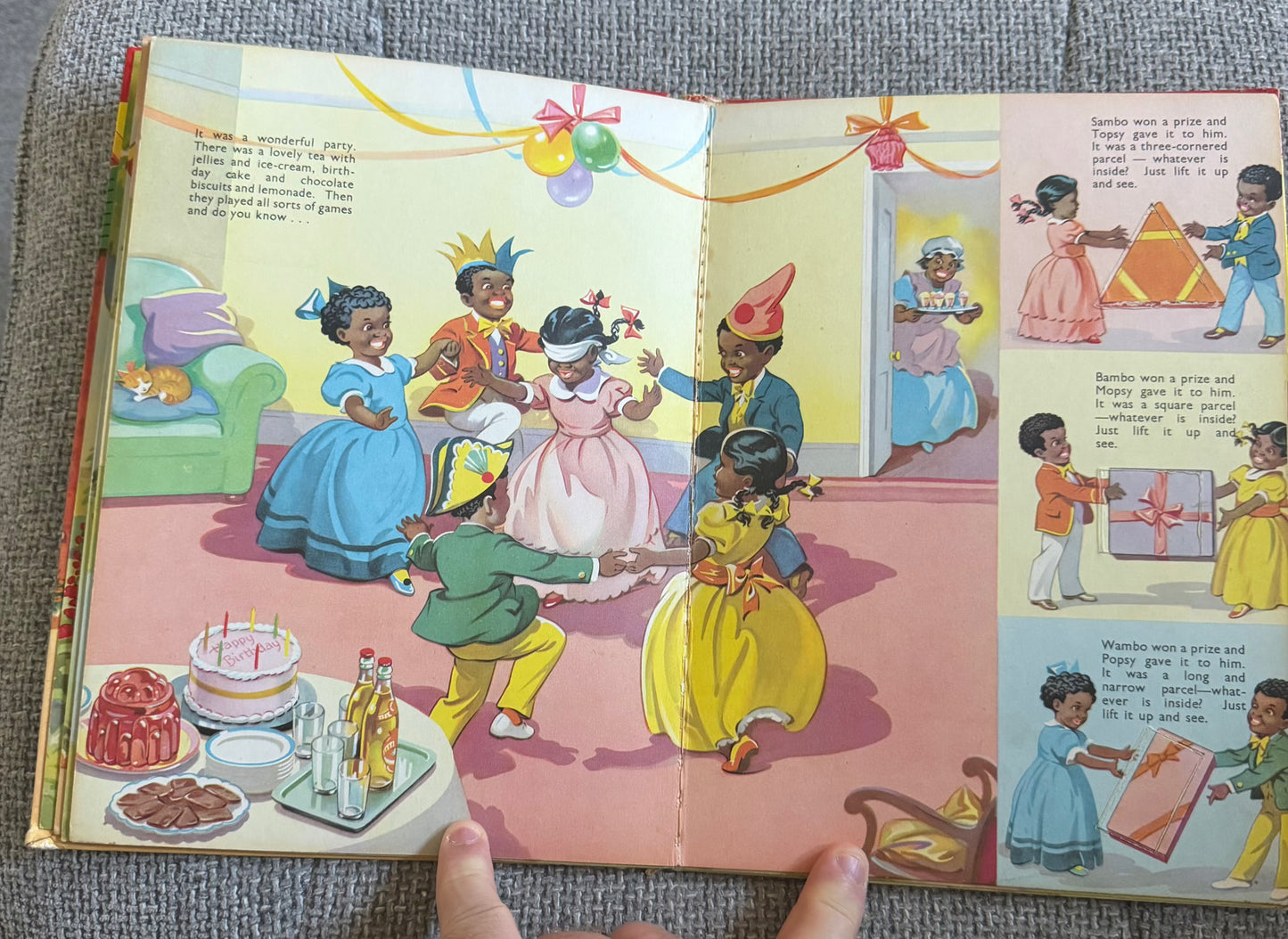 1953 The Three Little Black Boys (A Play With Me Book) Ann Verrent (David White Paper Engineer) Sampson Low