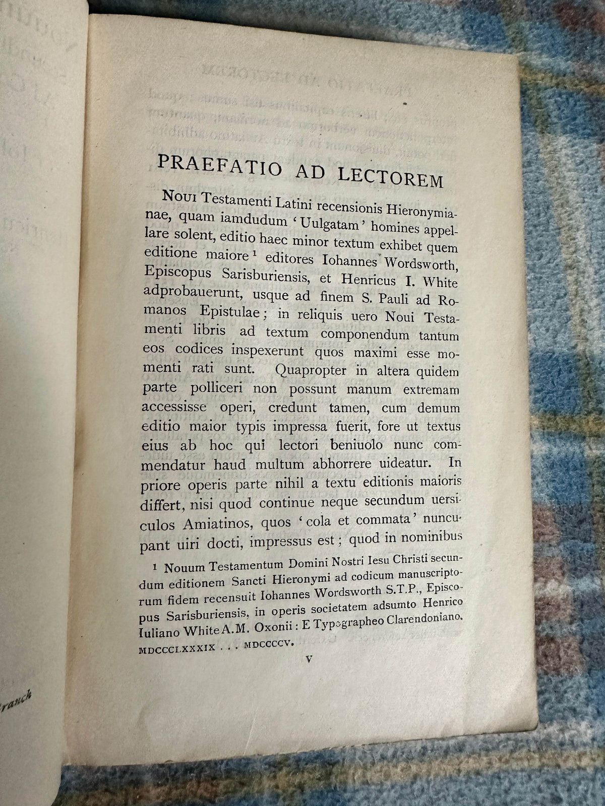 1926 Nouum Testamentvm Latine - J. Wordsworth & H. I. White(Oxonii) editio Minor - Honeyburn Books (UK)
