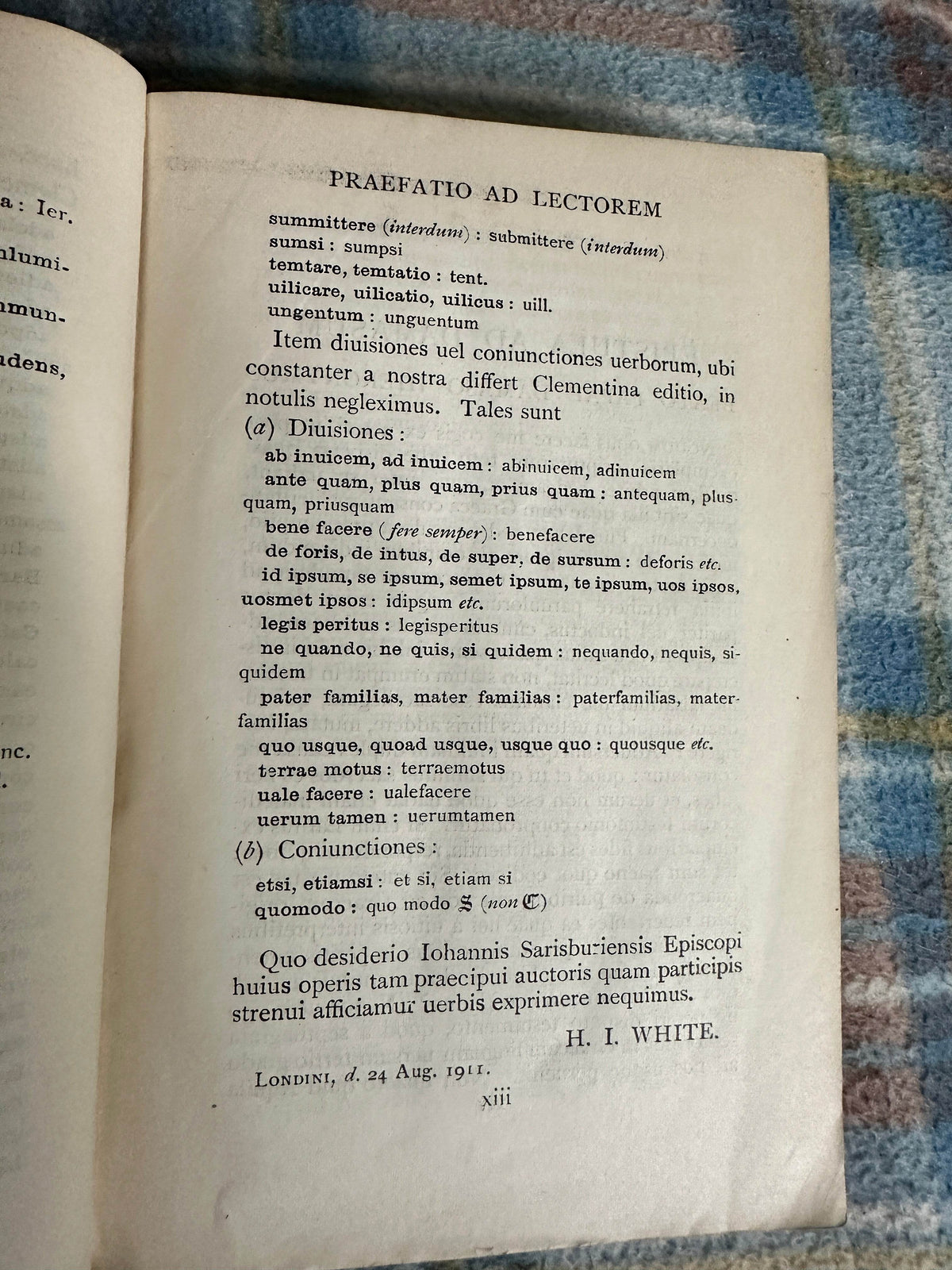 1926 Nouum Testamentvm Latine - J. Wordsworth & H. I. White(Oxonii) editio Minor - Honeyburn Books (UK)