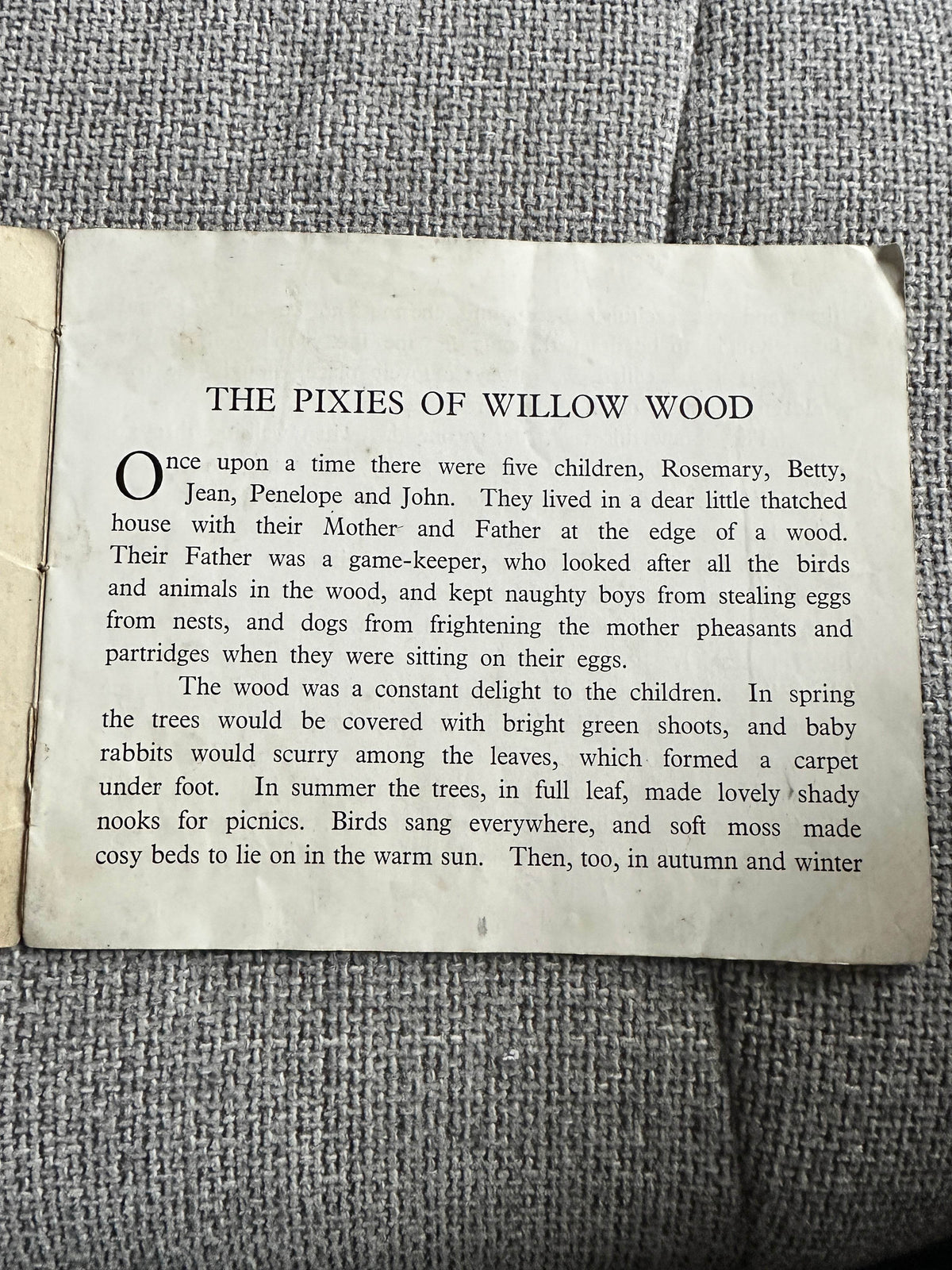 1940’s The Pixies Of Willow Wood(& How The Children Really Met Them) Anne Hope(J. Salmon Ltd Publisher) - Honeyburn Books (UK)