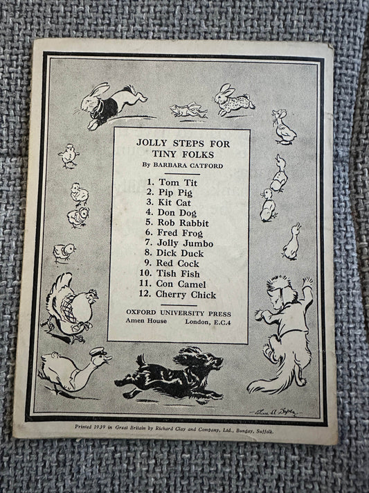 1939 Jolly Jumbo(Jolly Steps For Tiny Folks No7) Barbara Catford (Oxford University Press) - Honeyburn Books (UK)