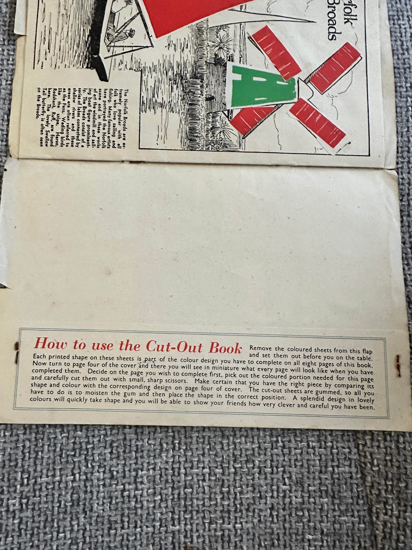 1940’s Gaily Coloured Constructional Story Book(Success Series) W. H. C. London publishers - Honeyburn Books (UK)