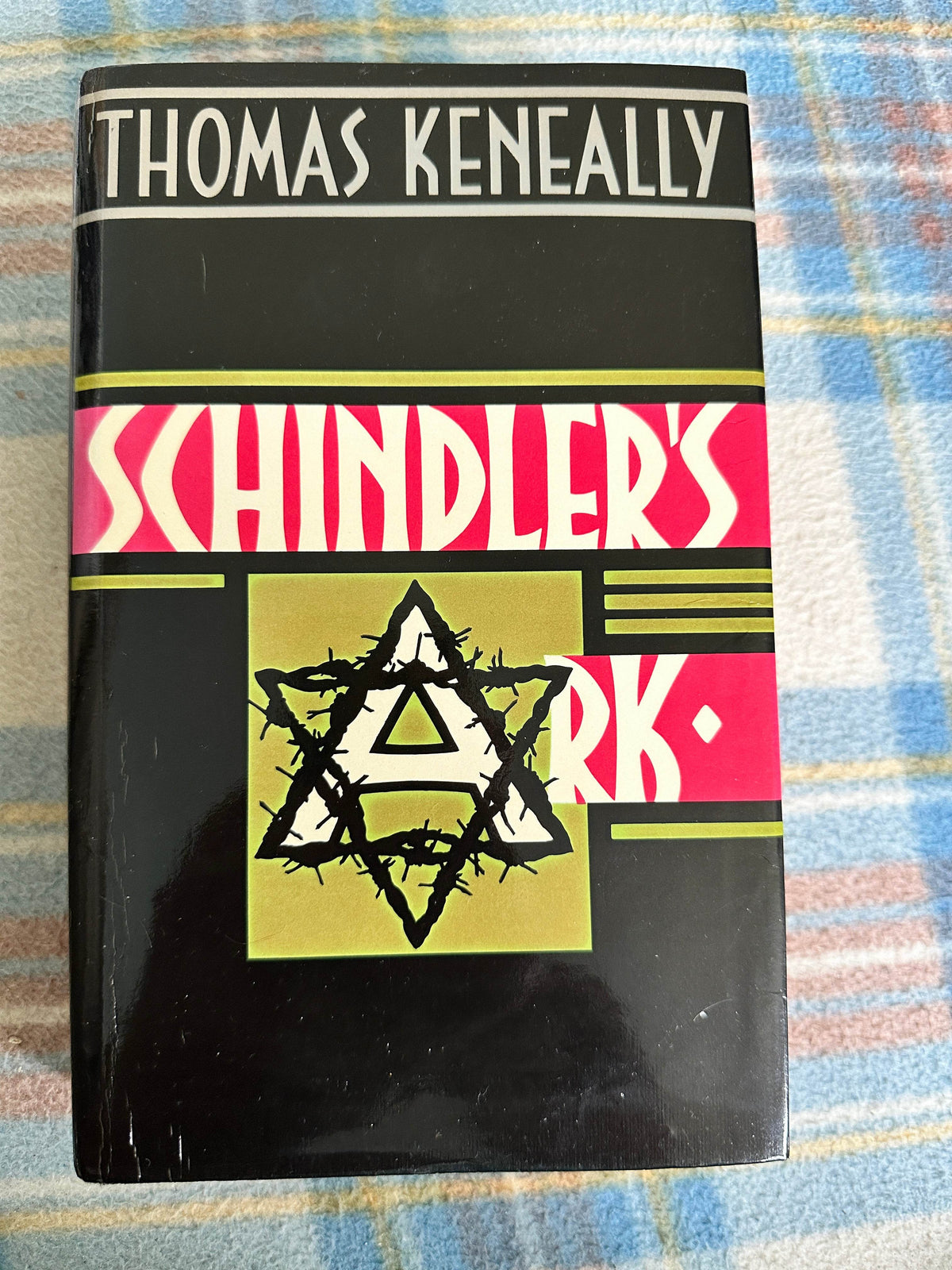 1982*1st* Schindler’s Ark - Thomas Keneally(Hodder & Stoughton)ex-library two stamps - Honeyburn Books (UK)