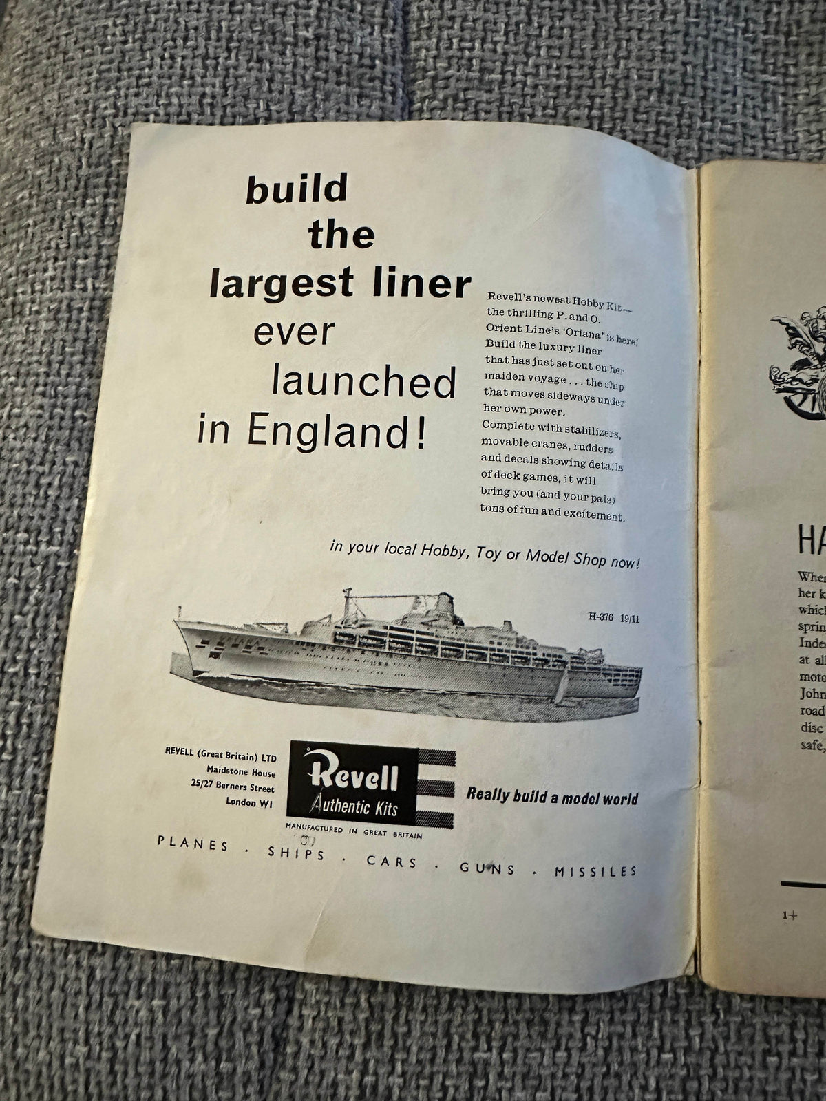 1961 Boy’s Own Paper(Power Driven Models) - Honeyburn Books (UK)