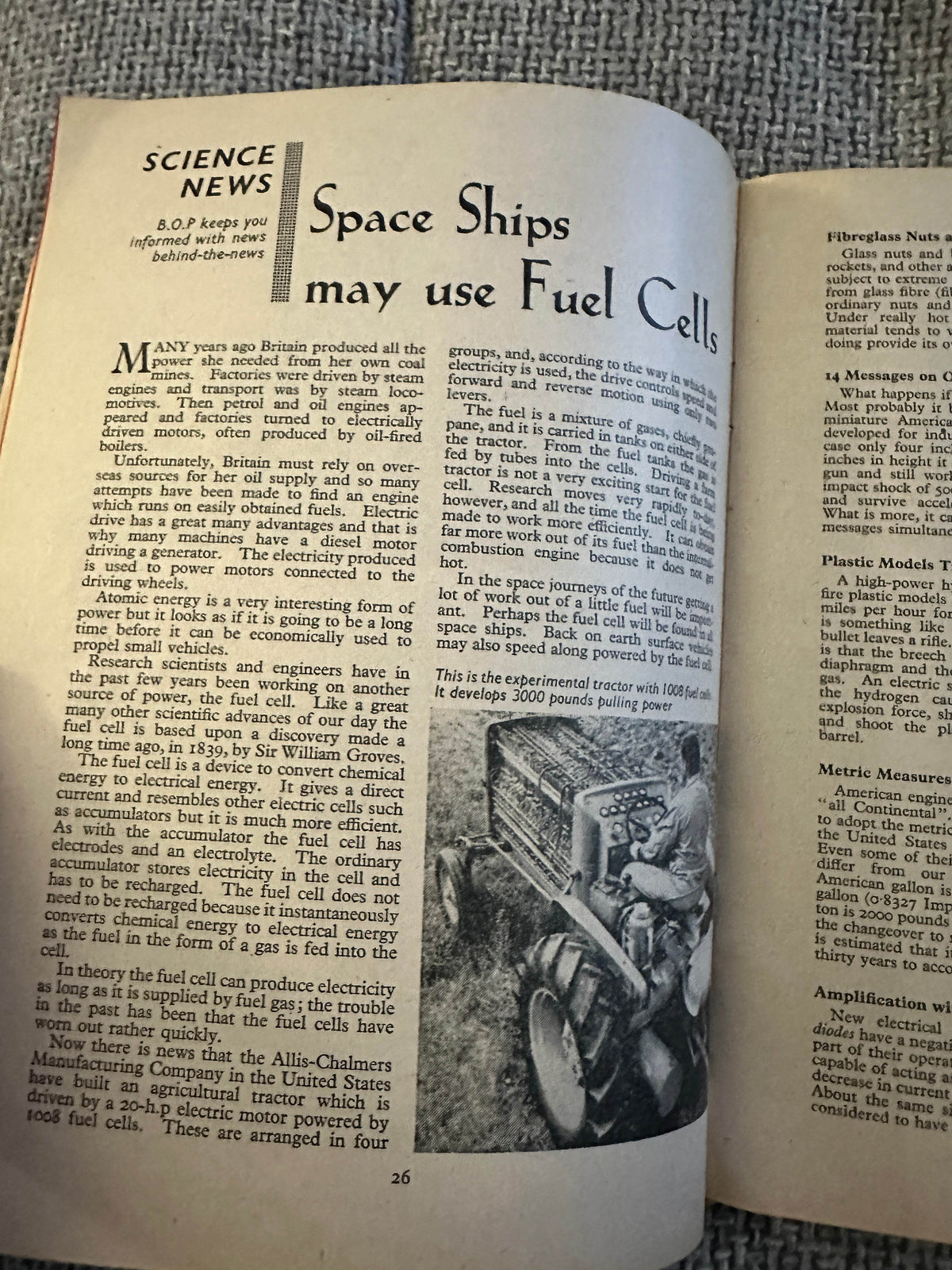 1961 Boy’s Own Paper(Power Driven Models) - Honeyburn Books (UK)
