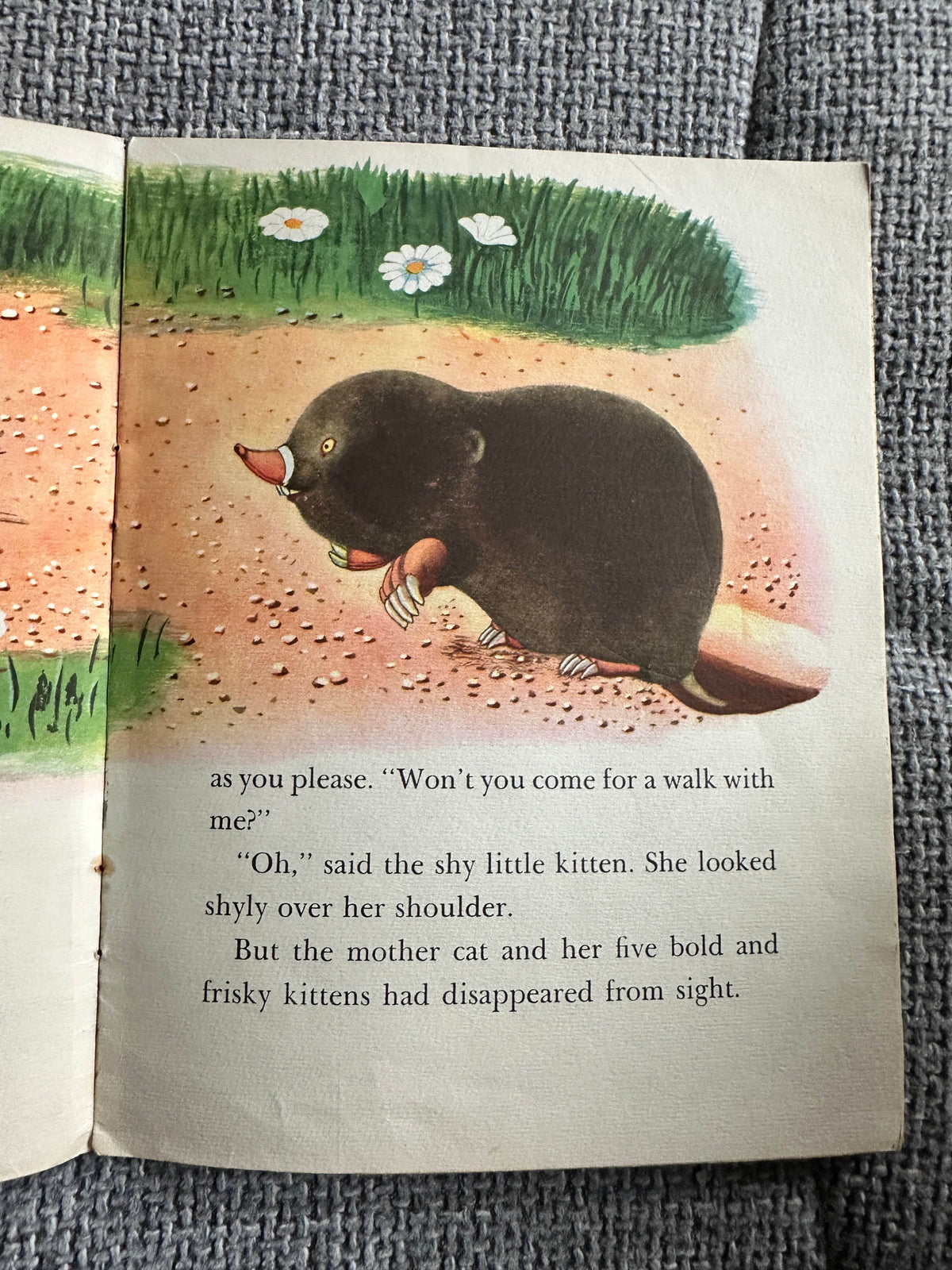 1962 The Shy Little Kitten(Happy Time Series no10) Cathleen Schurr (Gustaf Tenggren Illust)Golden Pleasure Books - Honeyburn Books (UK)