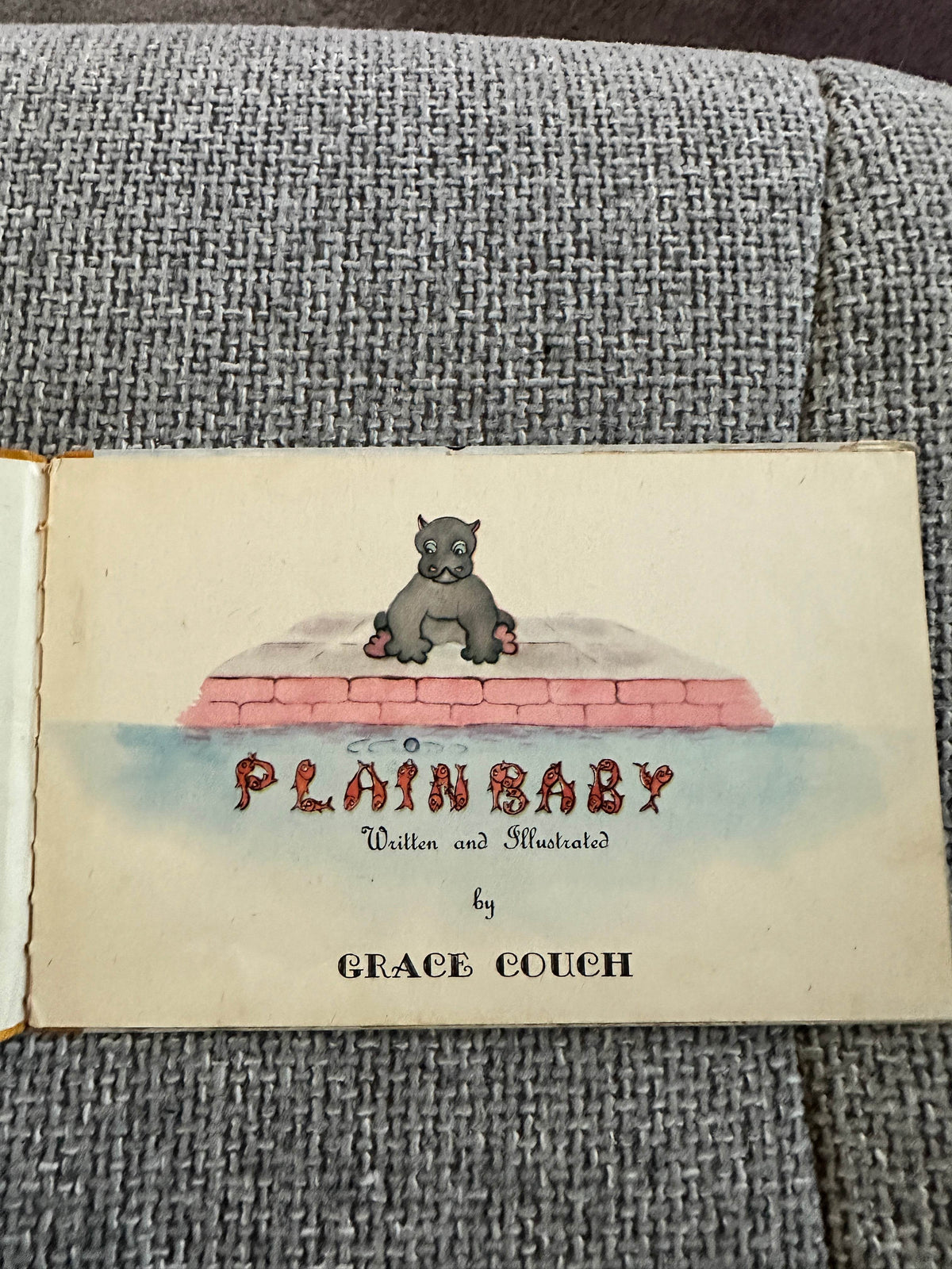 1945 Plain Baby(Spikey Book)Grace Couch (William Lewis Printers) - Honeyburn Books (UK)