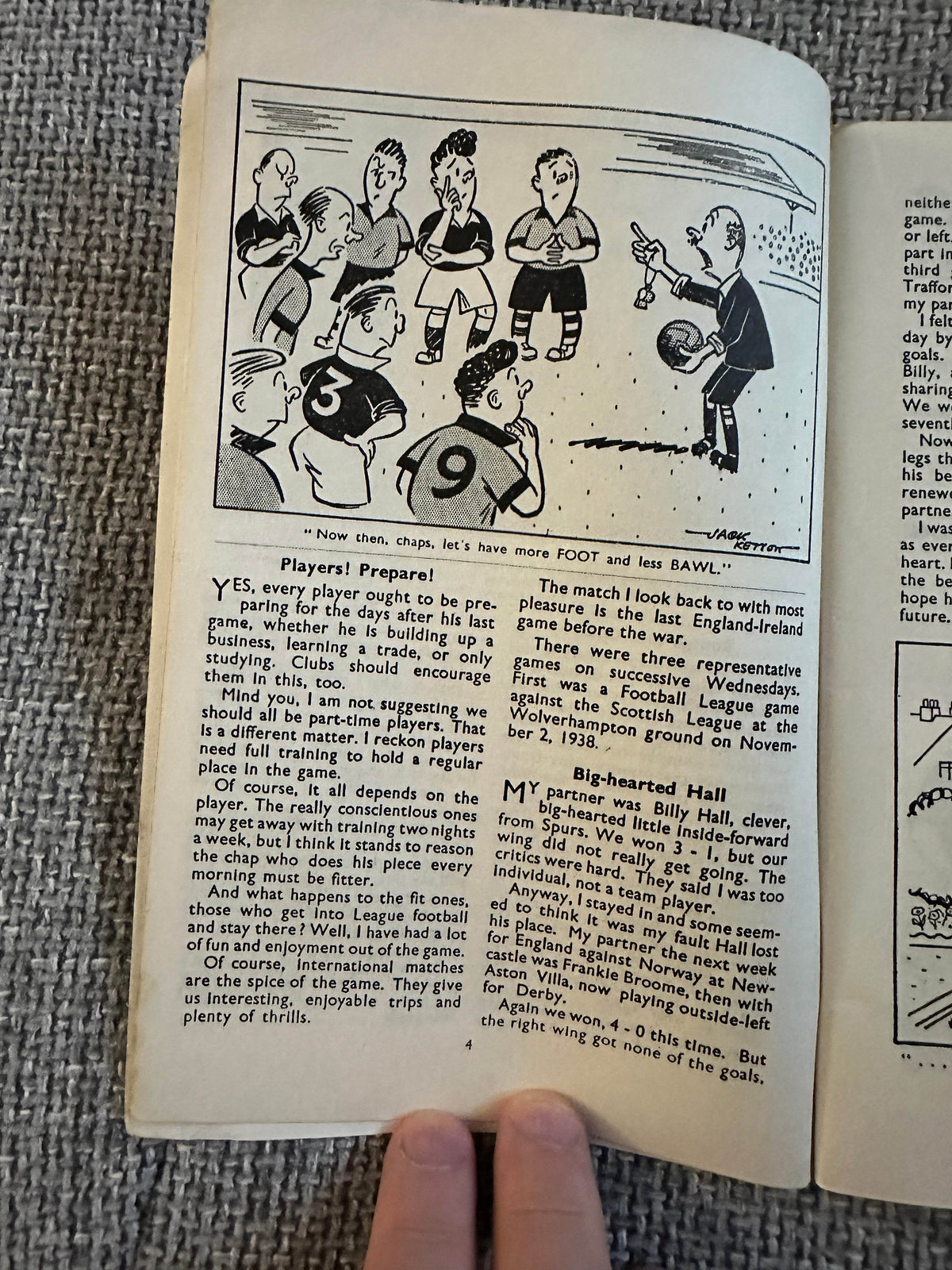 1948 Football Fanfare - S. Evelyn Thomas(Jack Ketton Drawings) - Honeyburn Books (UK)