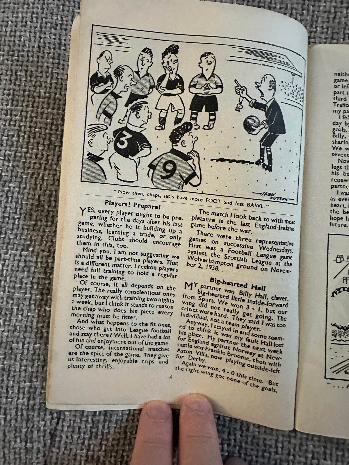 1948 Football Fanfare - S. Evelyn Thomas(Jack Ketton Drawings) - Honeyburn Books (UK)