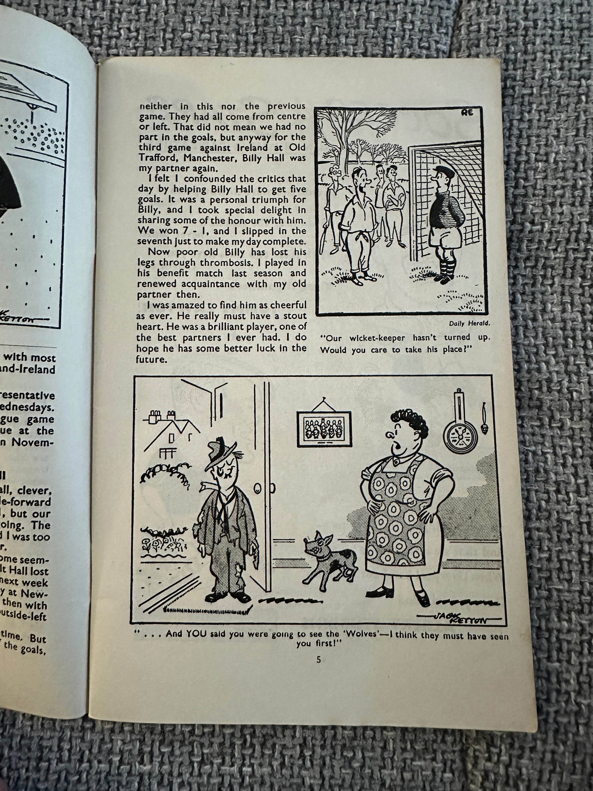 1948 Football Fanfare - S. Evelyn Thomas(Jack Ketton Drawings) - Honeyburn Books (UK)