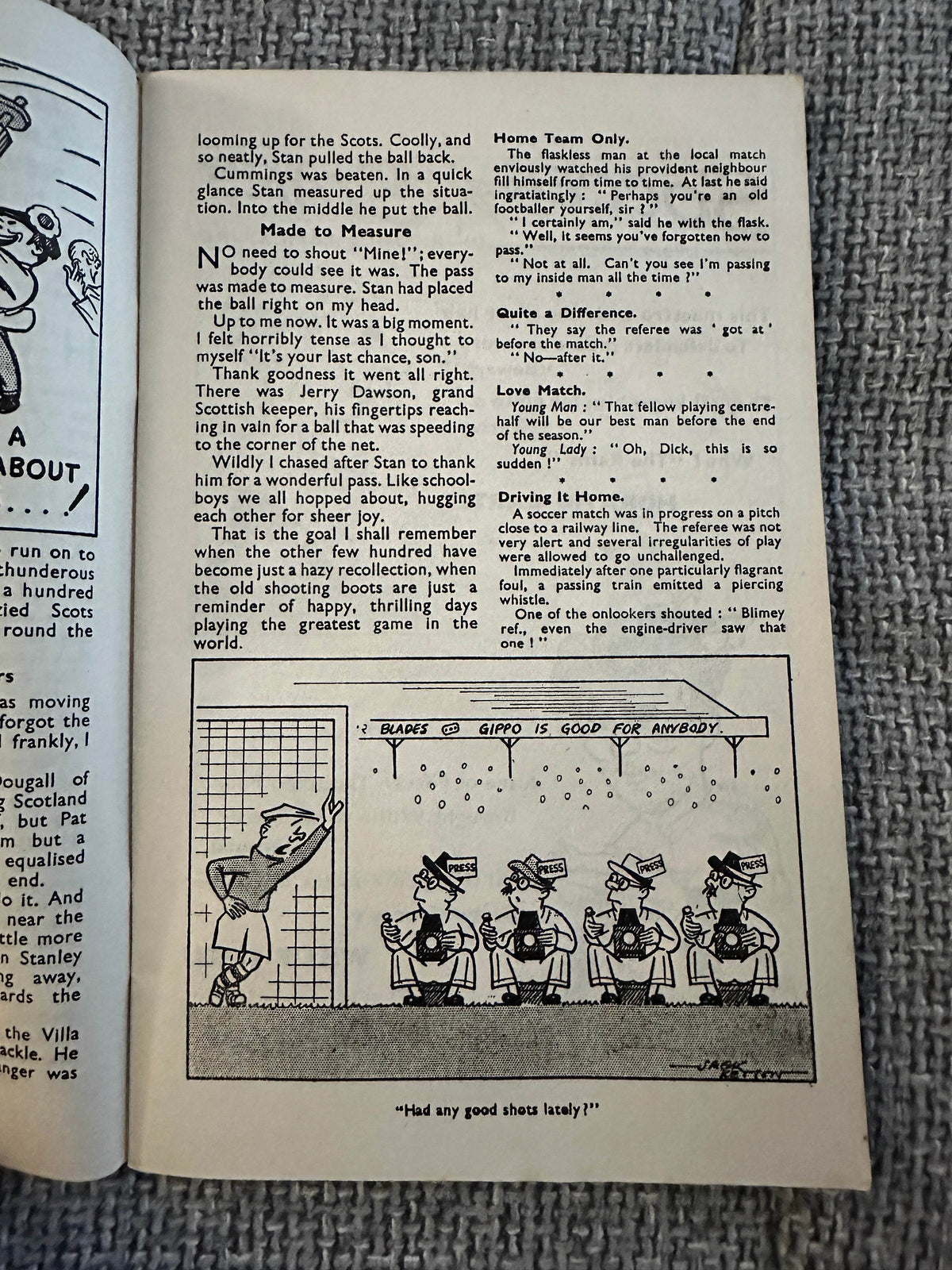 1948 Football Fanfare - S. Evelyn Thomas(Jack Ketton Drawings) - Honeyburn Books (UK)