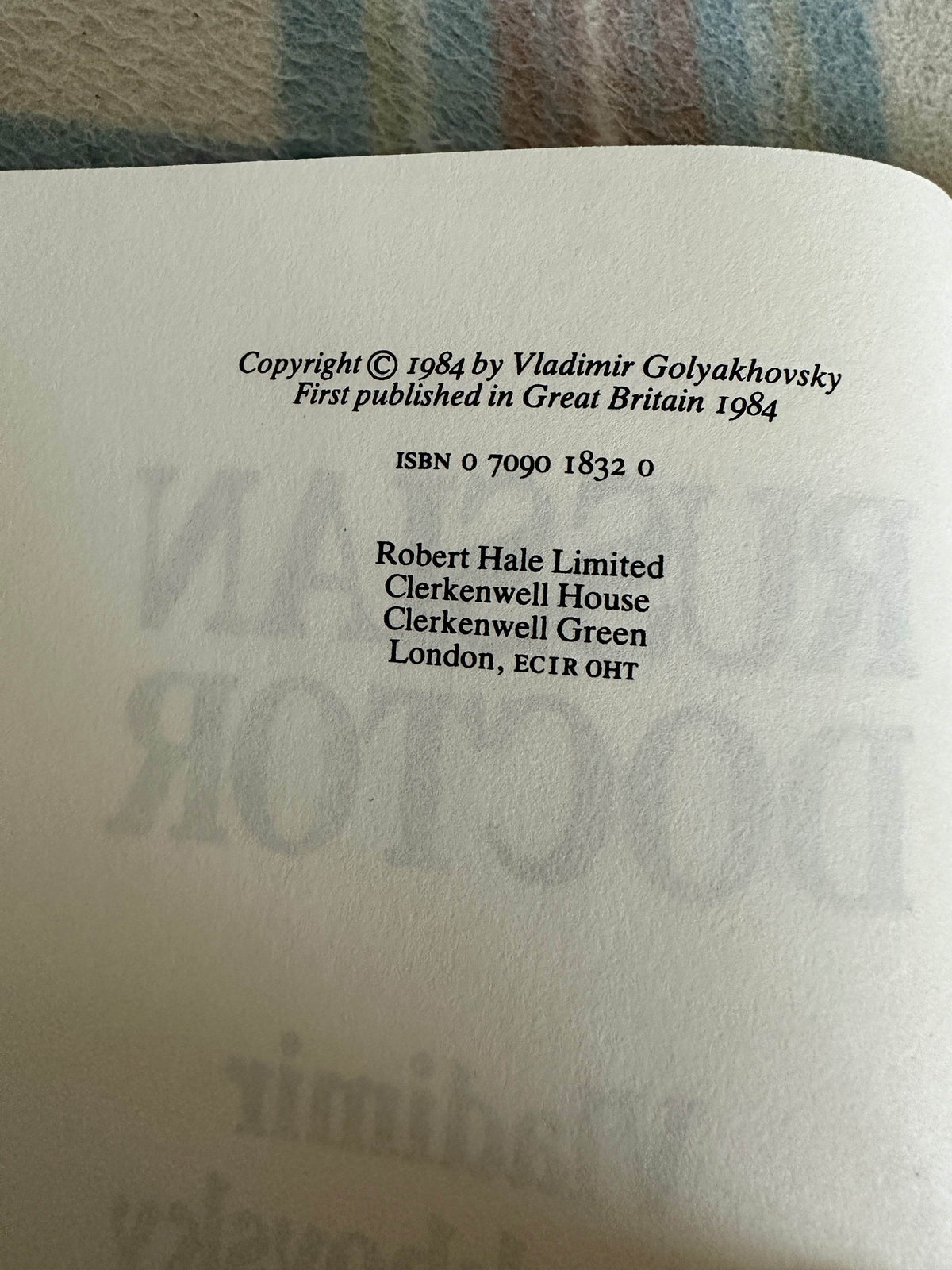 1974*1st* Russian Doctor - Vladimir Golyakhovsky(Robert Hale Publisher) - Honeyburn Books (UK)