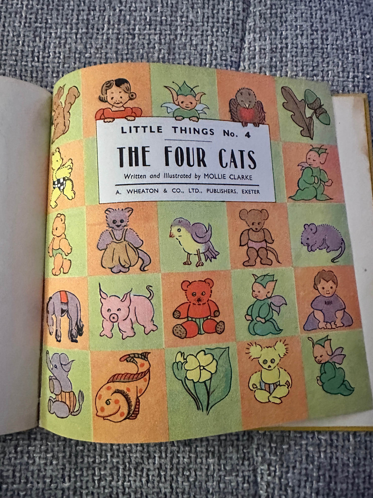1960’s The Green Elf & The Four Cats(Little Things nos 3 & 4)Mollie Clarke(A. Wheaton & Co Ltd) - Honeyburn Books (UK)