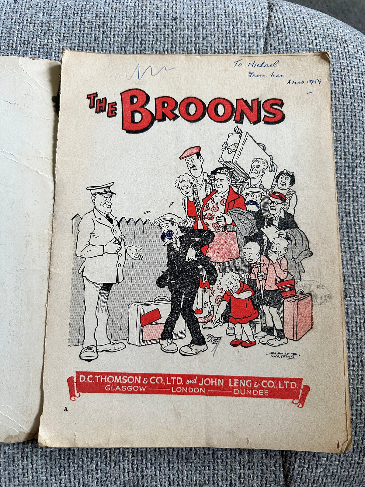 1959 The Broons (Dudley Watkins Illust) D.C. Thomson & Co Ltd & John Leng & Co Ltd - Honeyburn Books (UK)