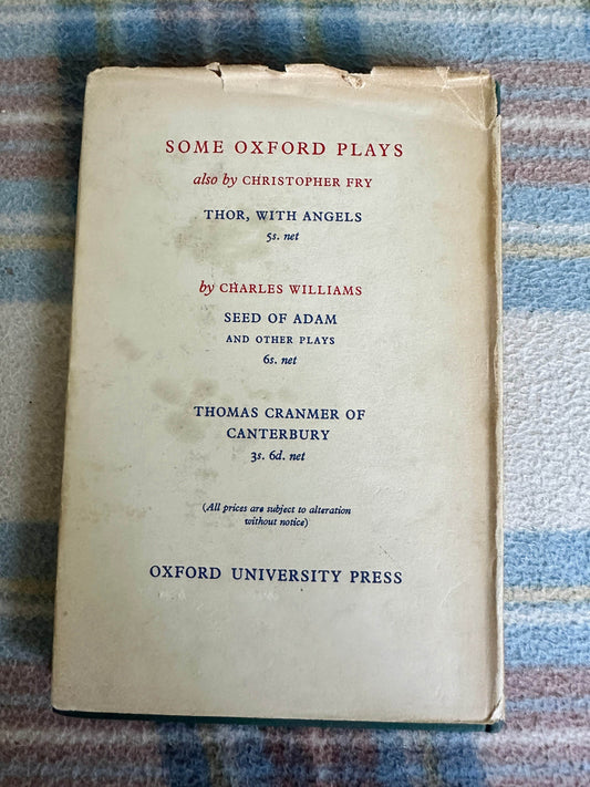 1949 The Lady’s Not For Burning - Christopher Fry(Oxford University Press - Honeyburn Books (UK)