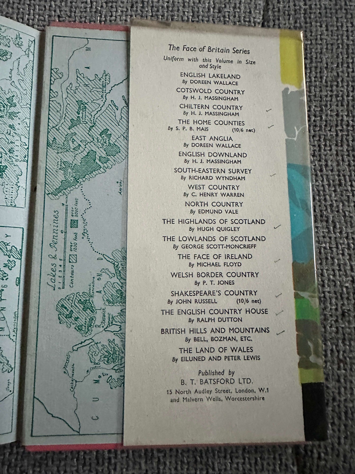 1943 British Hills & Mountains - J.H.B. Bell, E.F. Bozman & J. Fairfax-Blakeborough (B. T. Batsford Ltd) - Honeyburn Books (UK)