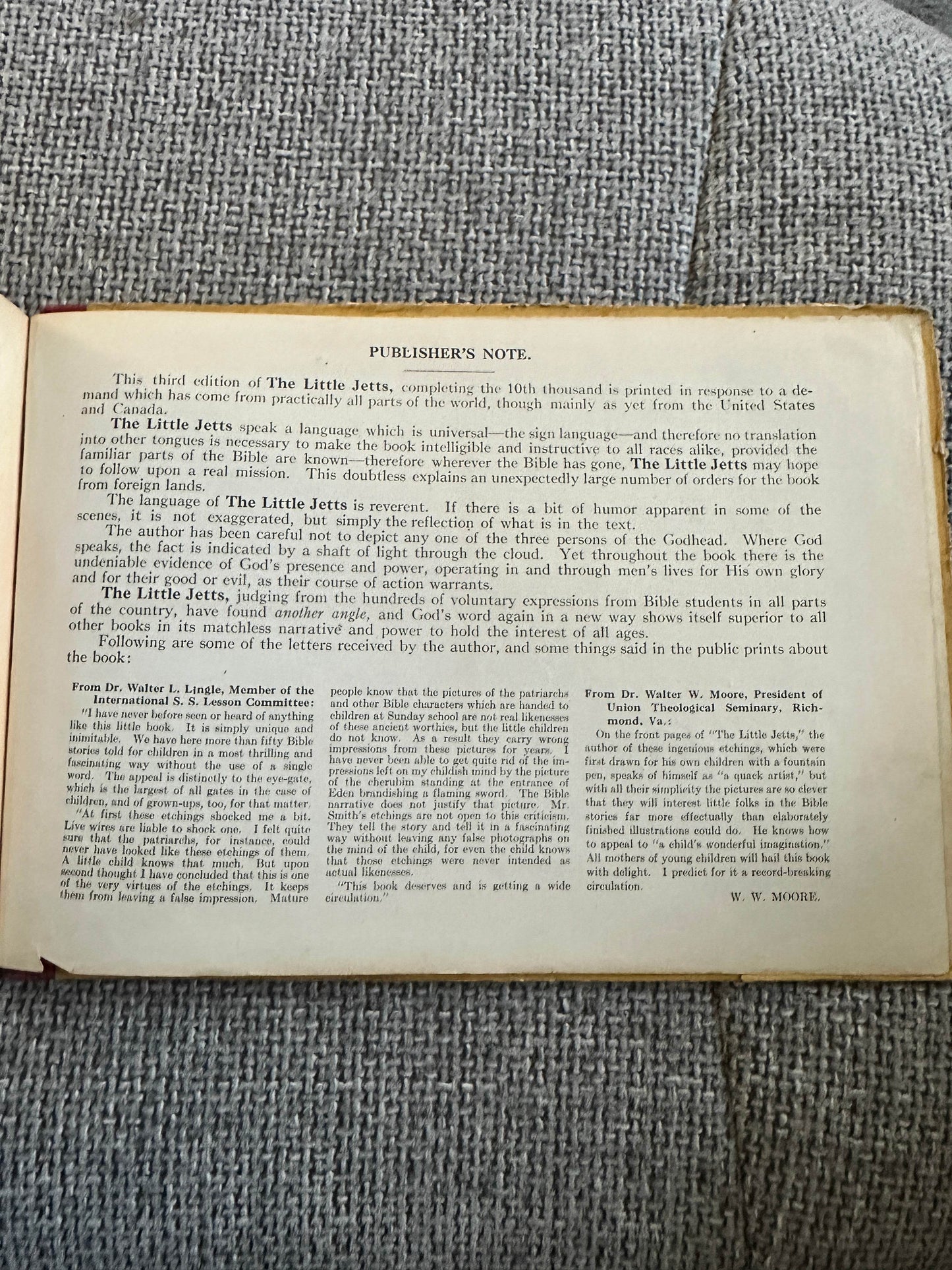 1916 The Little Jetts Telling Bible Stories For Young Folks - Wade C. Smith(C. Arthur Pearson Ltd) - Honeyburn Books (UK)