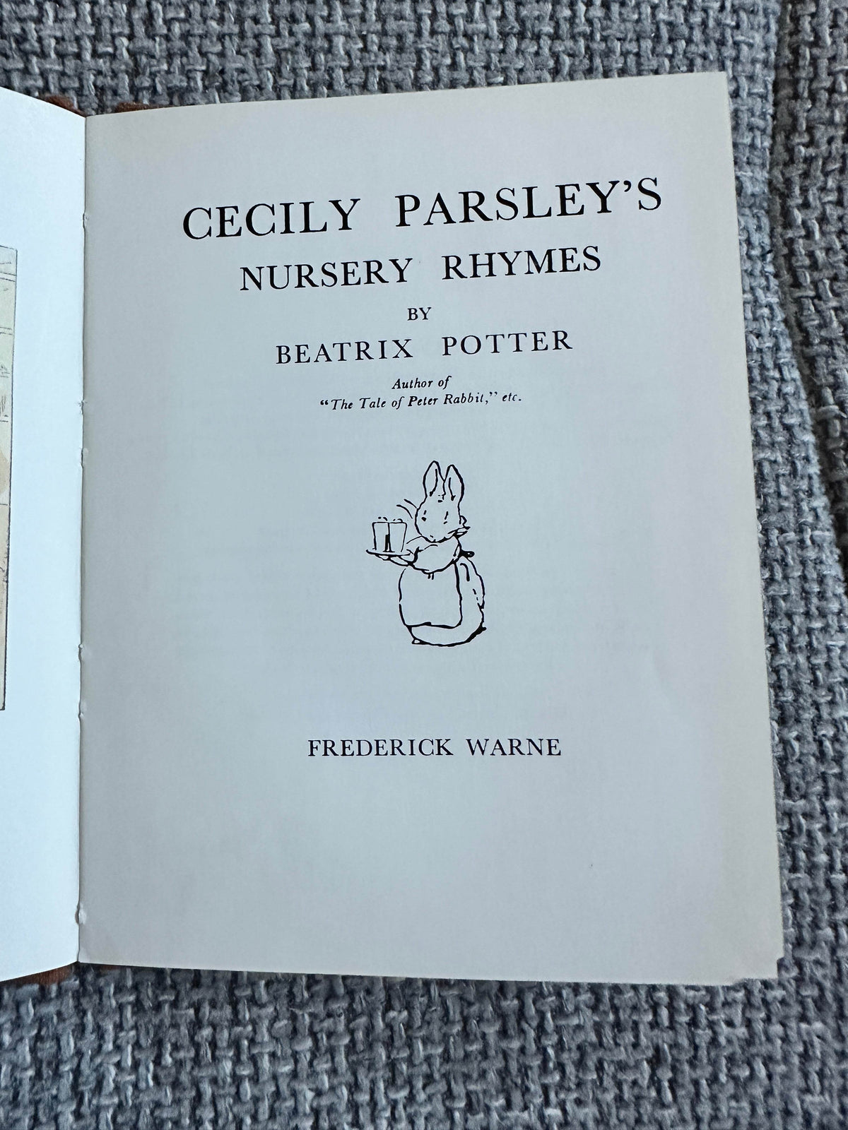 1985 Cecily Parsley’s Nursery Rhymes - Beatrix Potter(Frederick Warne & Co Ltd) - Honeyburn Books (UK)