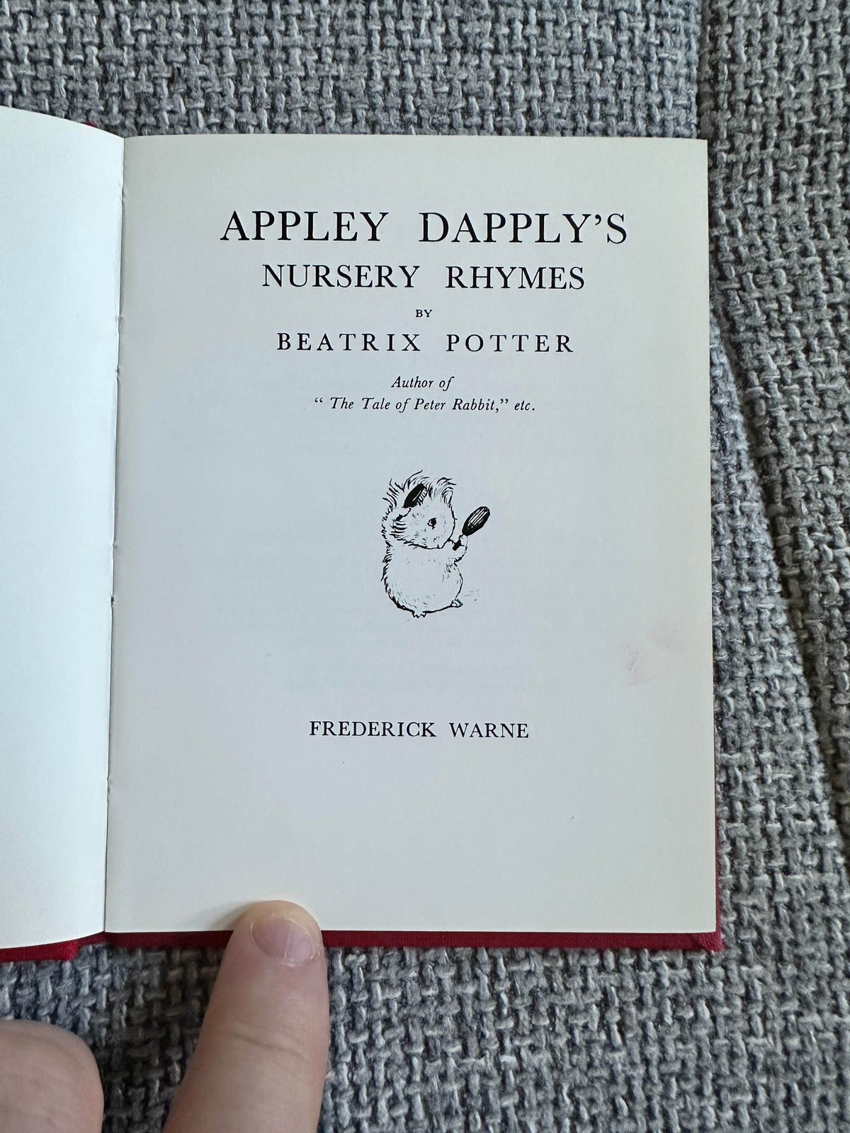 1985 Appley Dappley’s Nursery Rhymes - Beatrix Potter(Frederick Warne & Co Ltd) - Honeyburn Books (UK)