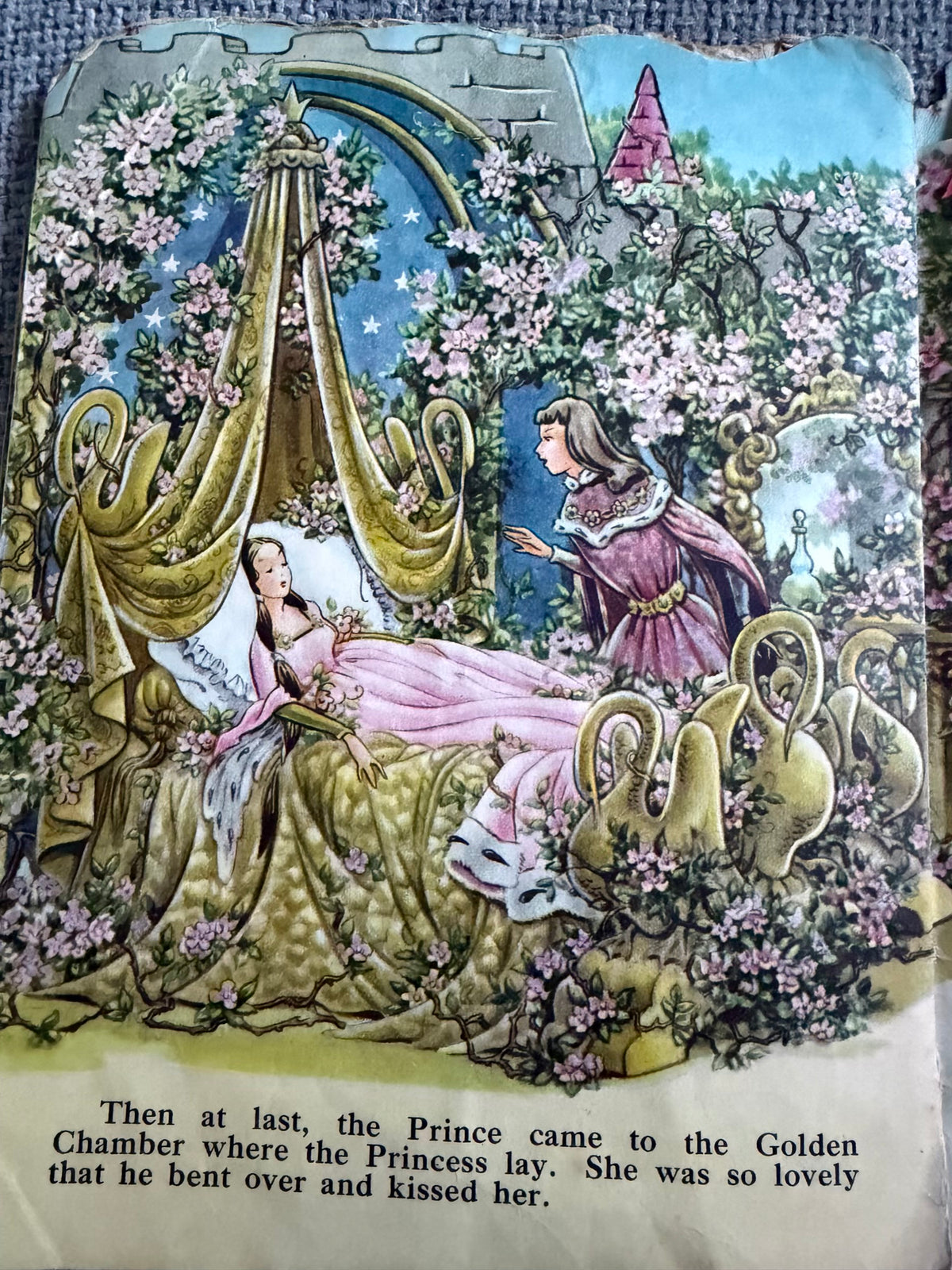 1960’s Sleeping Beauty - Molly B. Thomson ( A Kiddie Kut Book) Collins Clear type Press