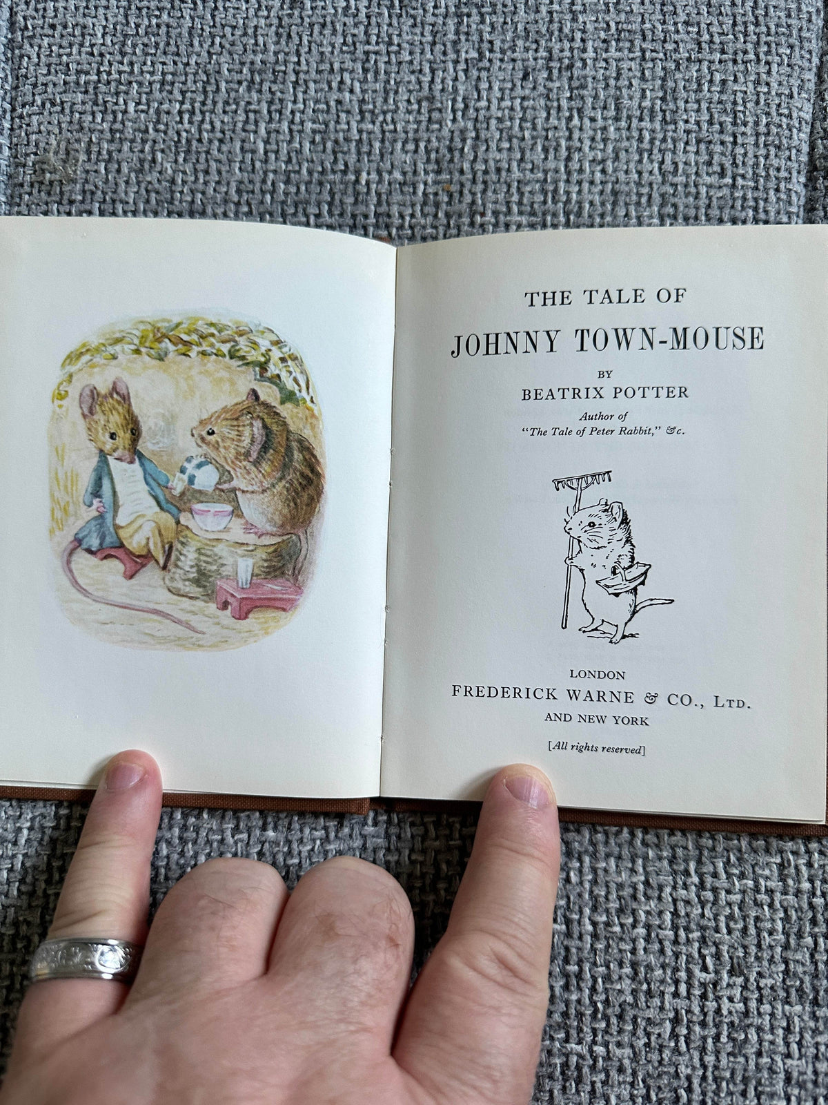 1984 The Tale Of Johnnie Town-Mouse - Beatrix Potter(Frederick Warne & Co Ltd) - Honeyburn Books (UK)