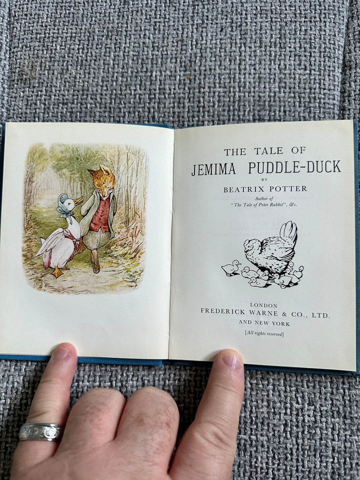 1984 The Tale Of Jemima Puddle-Duck - Beatrix Potter(Frederick Warne & Co Ltd) - Honeyburn Books (UK)