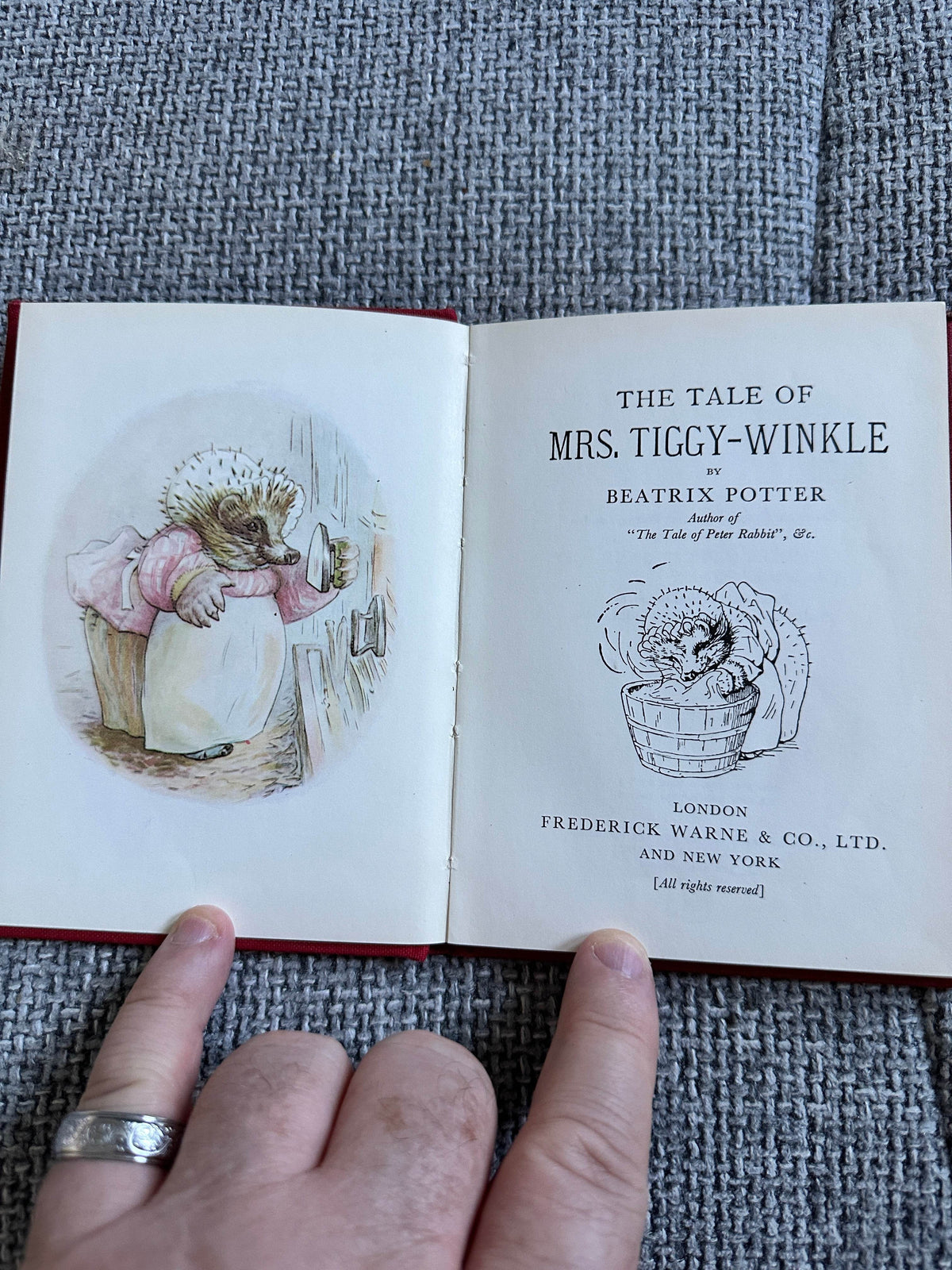 1983 The Tale Of Mrs. Tiggy-Winkle - Beatrix Potter(Frederick Warne & Co Ltd) - Honeyburn Books (UK)